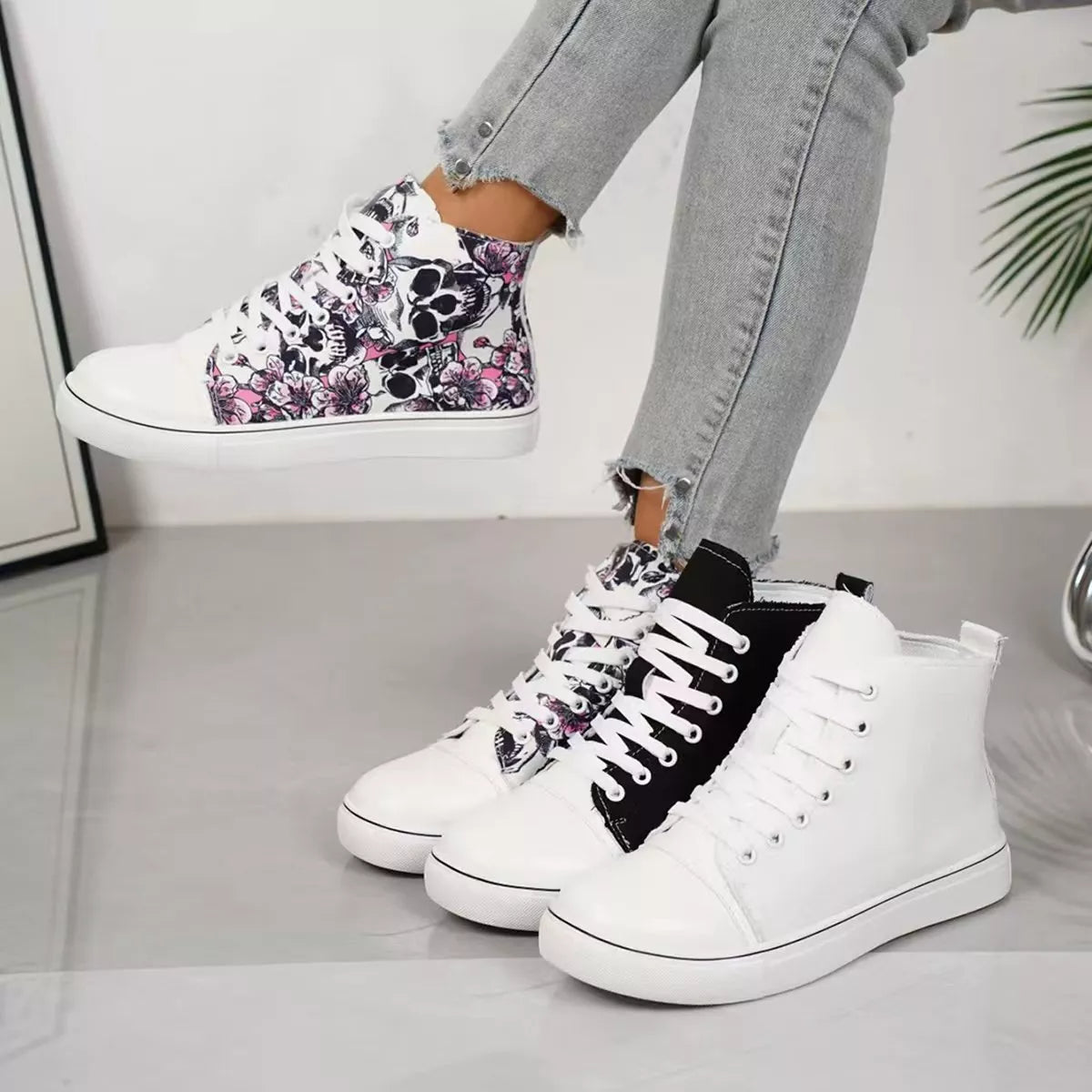 Round Toe Lace Up Sneakers – Simply Edyn & Co