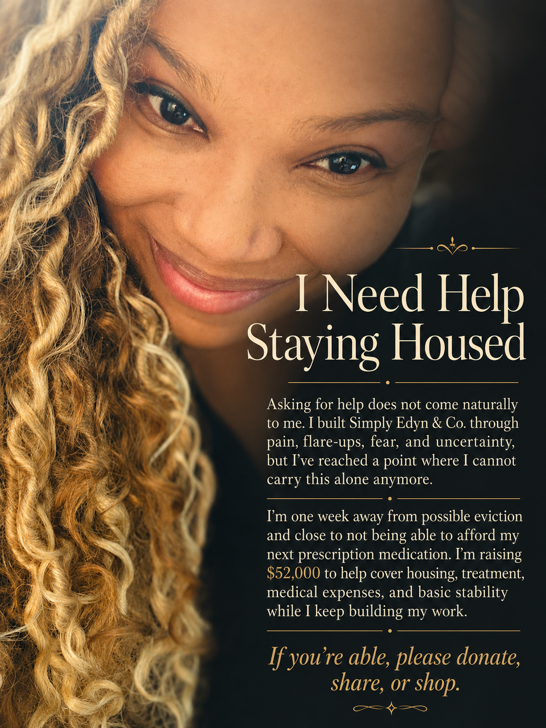 URGENT: Help Me Stay Housed and Keep Going