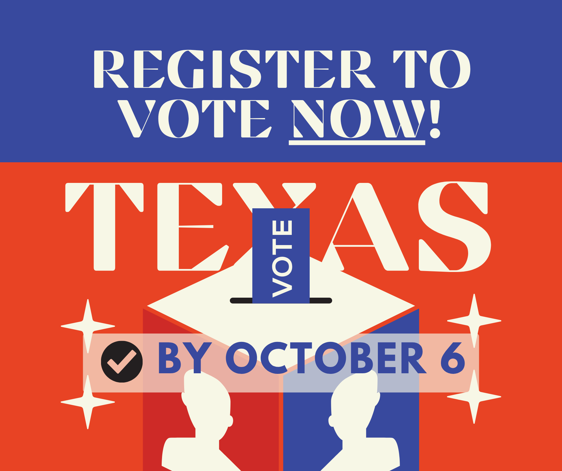 TEXAS, October 6 Is It — Register Now or Be Silenced