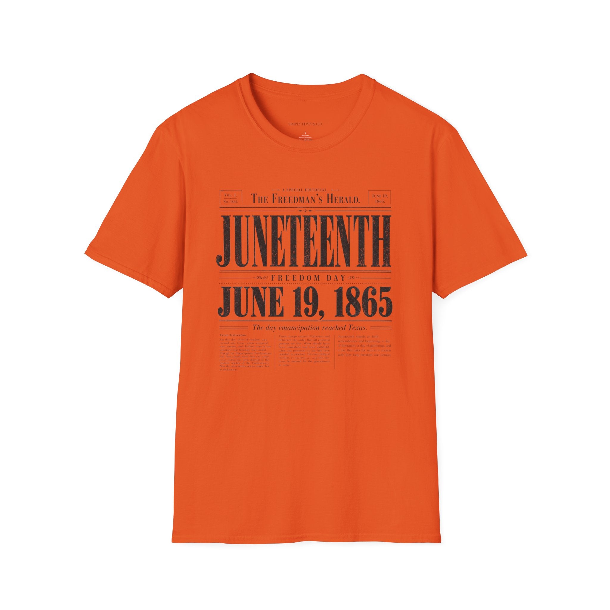 Juneteenth Freedom Day Tee