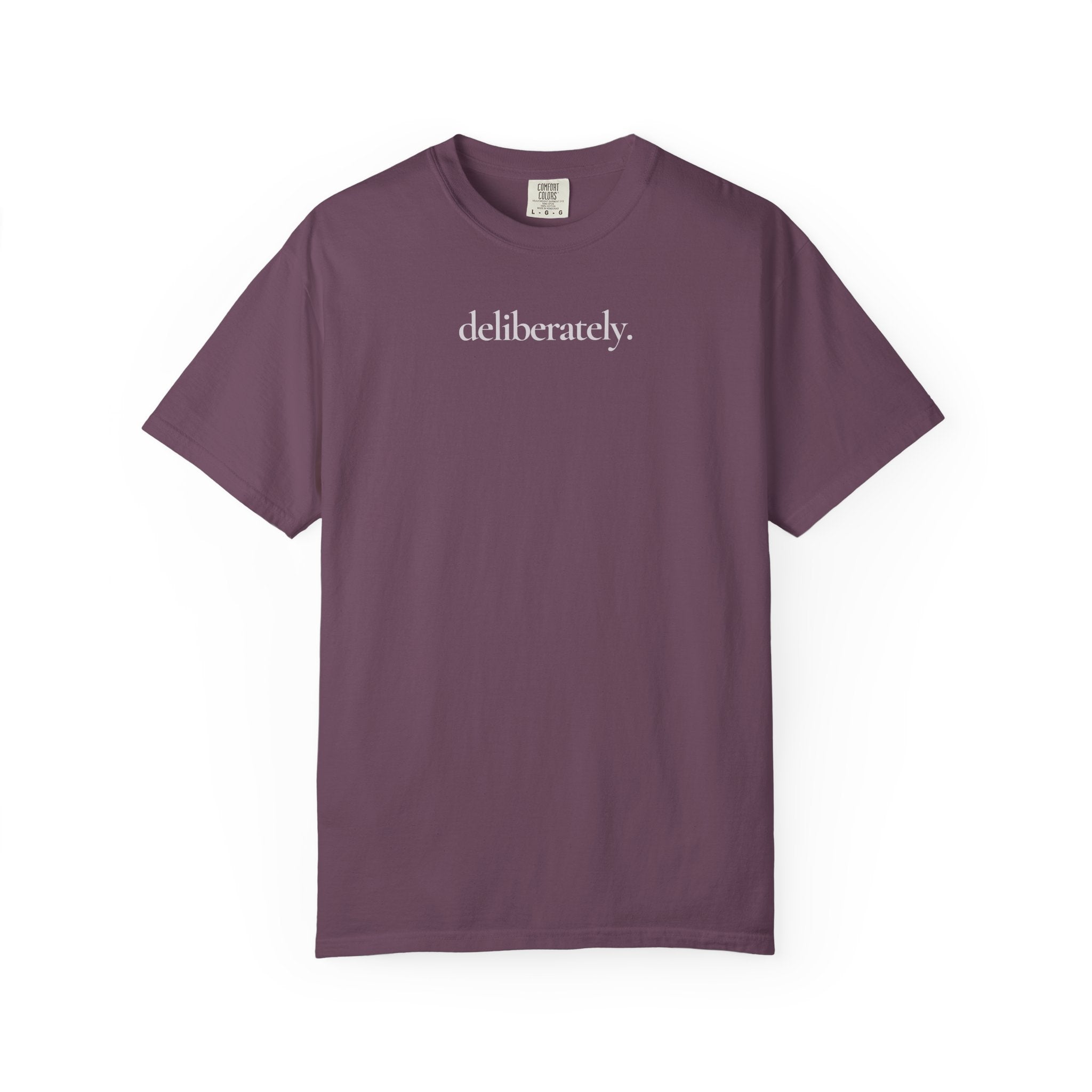 deliberately. / not perfectly. Tee