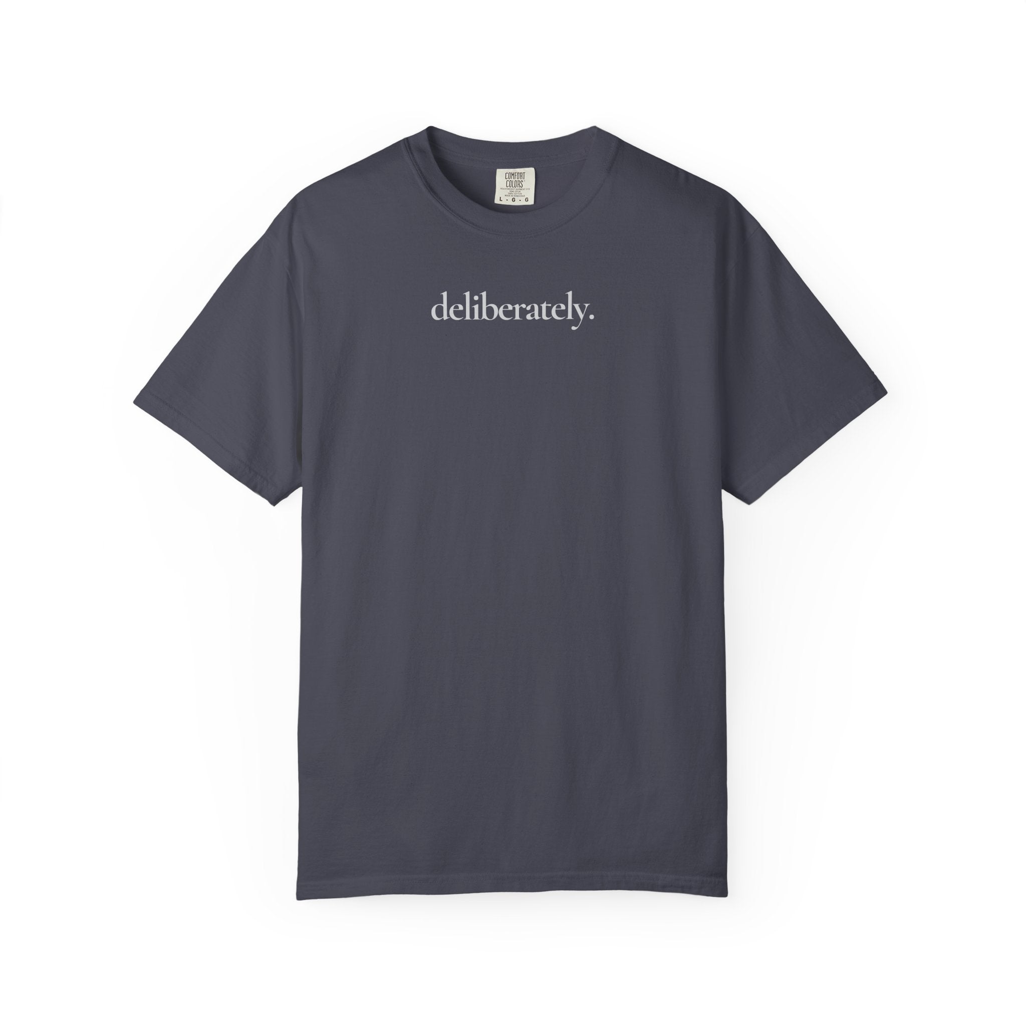 deliberately. / not perfectly. Tee