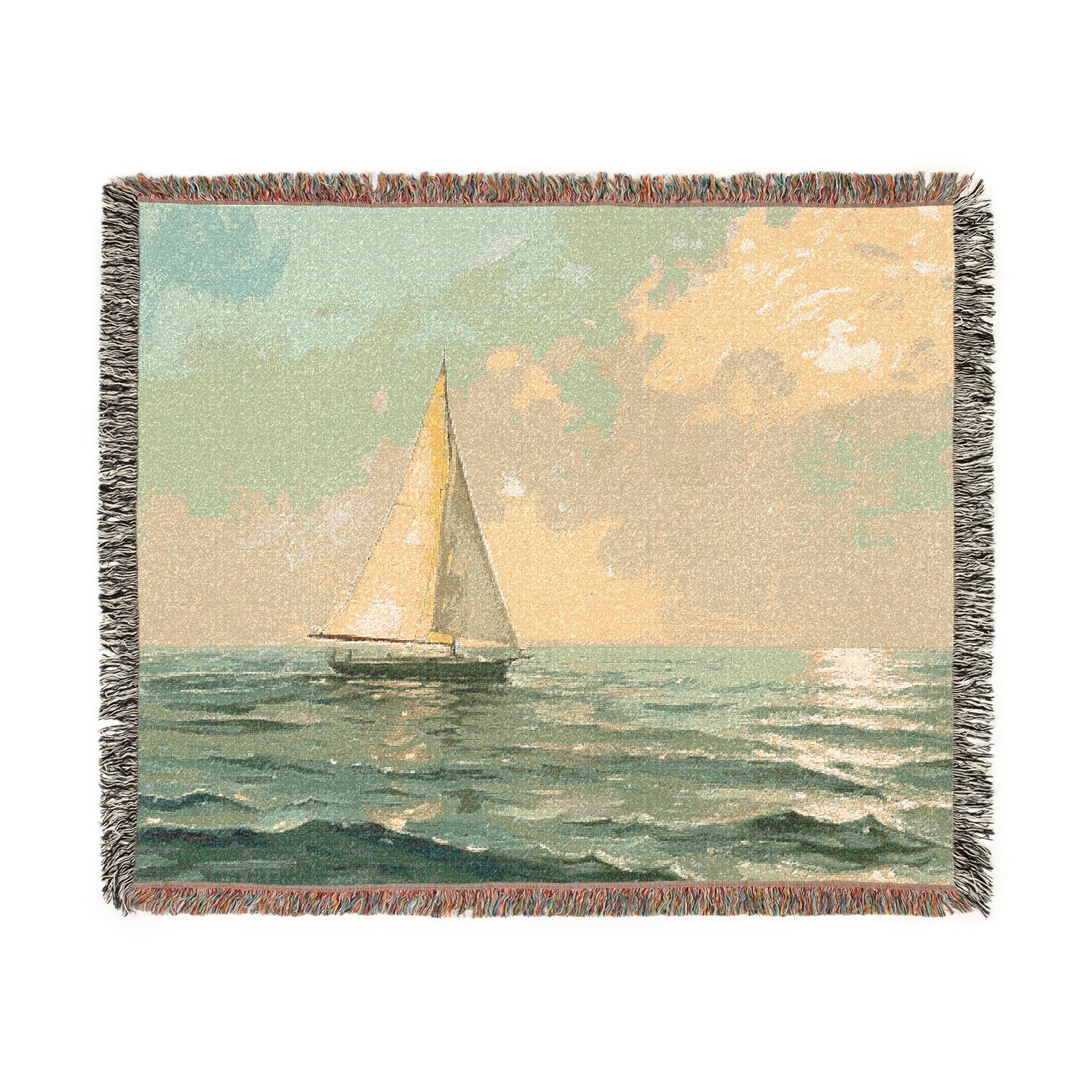 Held Course — Woven Sailboat Throw