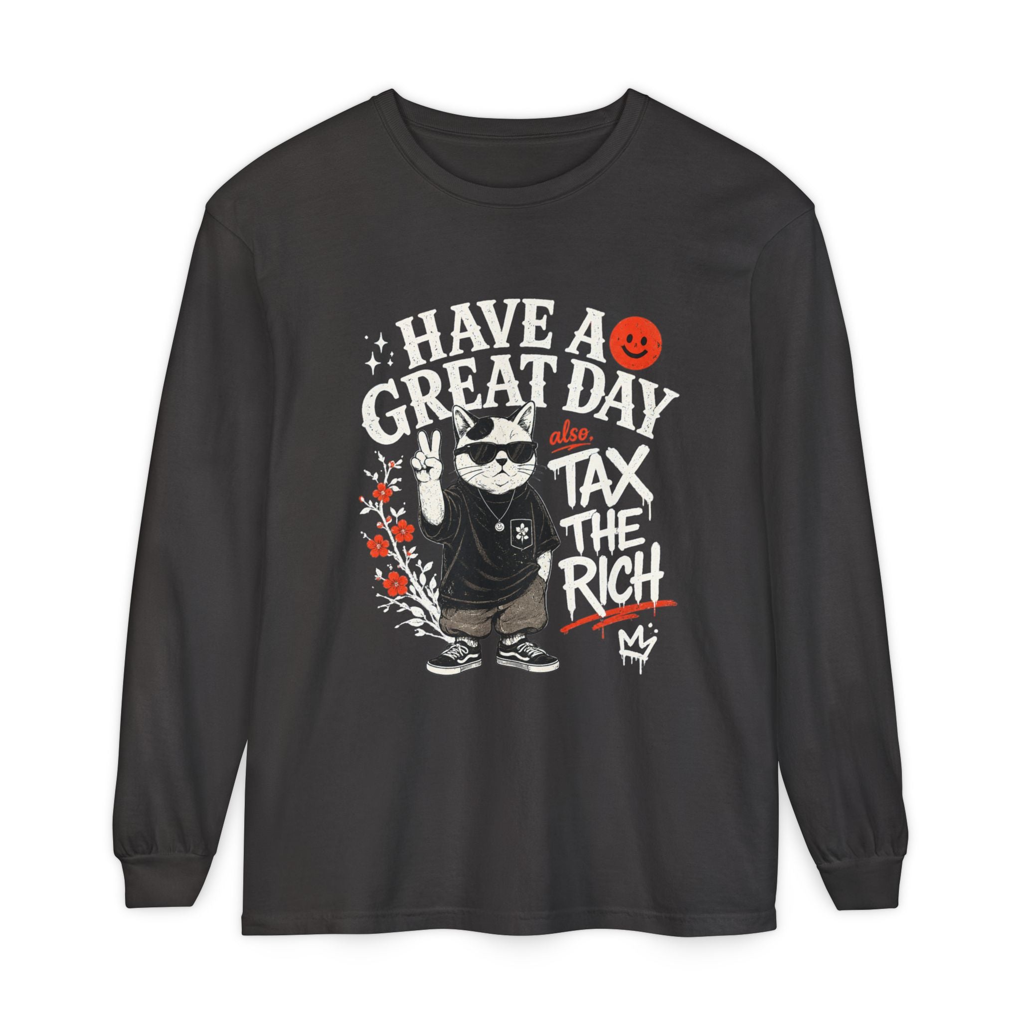 Tax Cats Garment-Dyed Long Sleeve