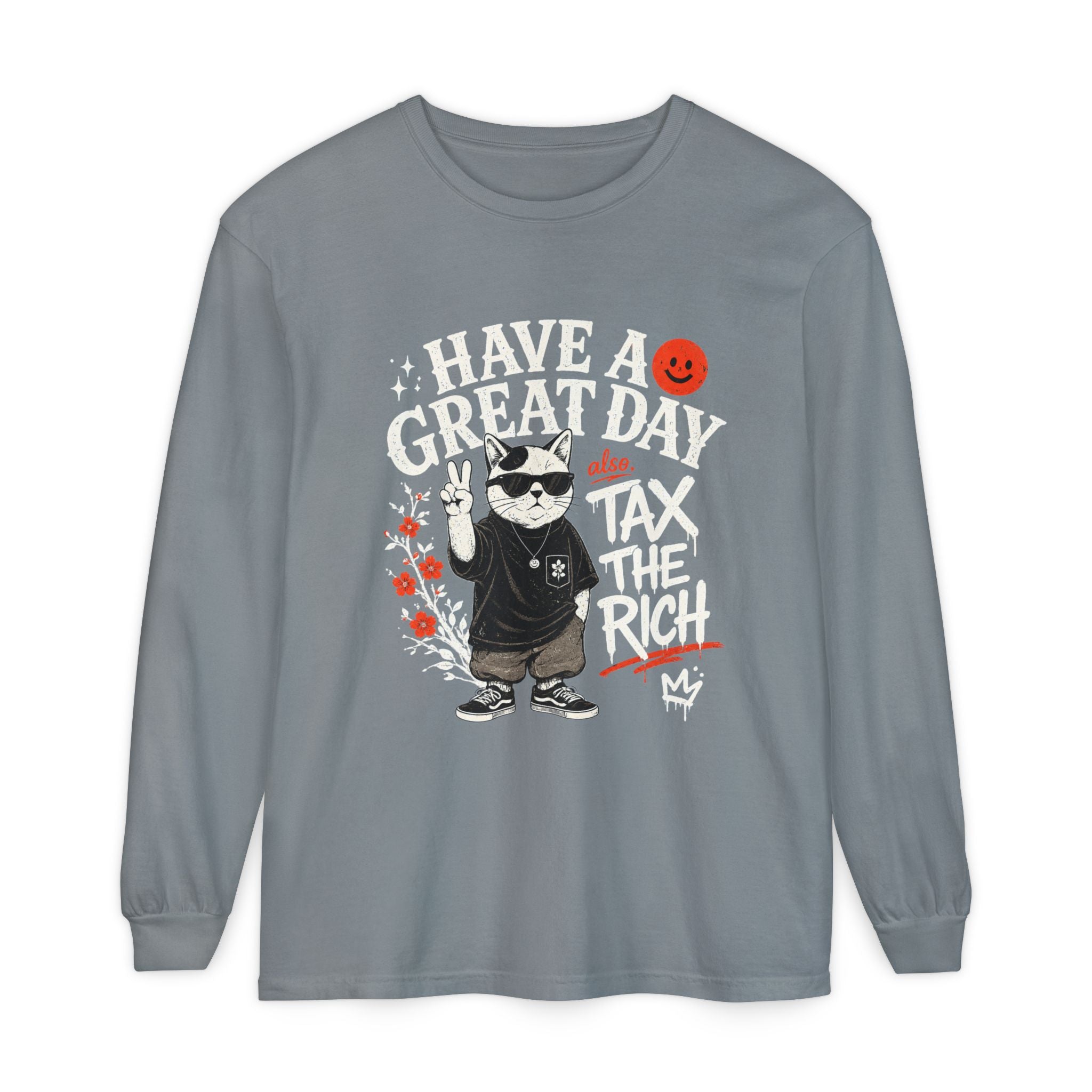 Tax Cats Garment-Dyed Long Sleeve