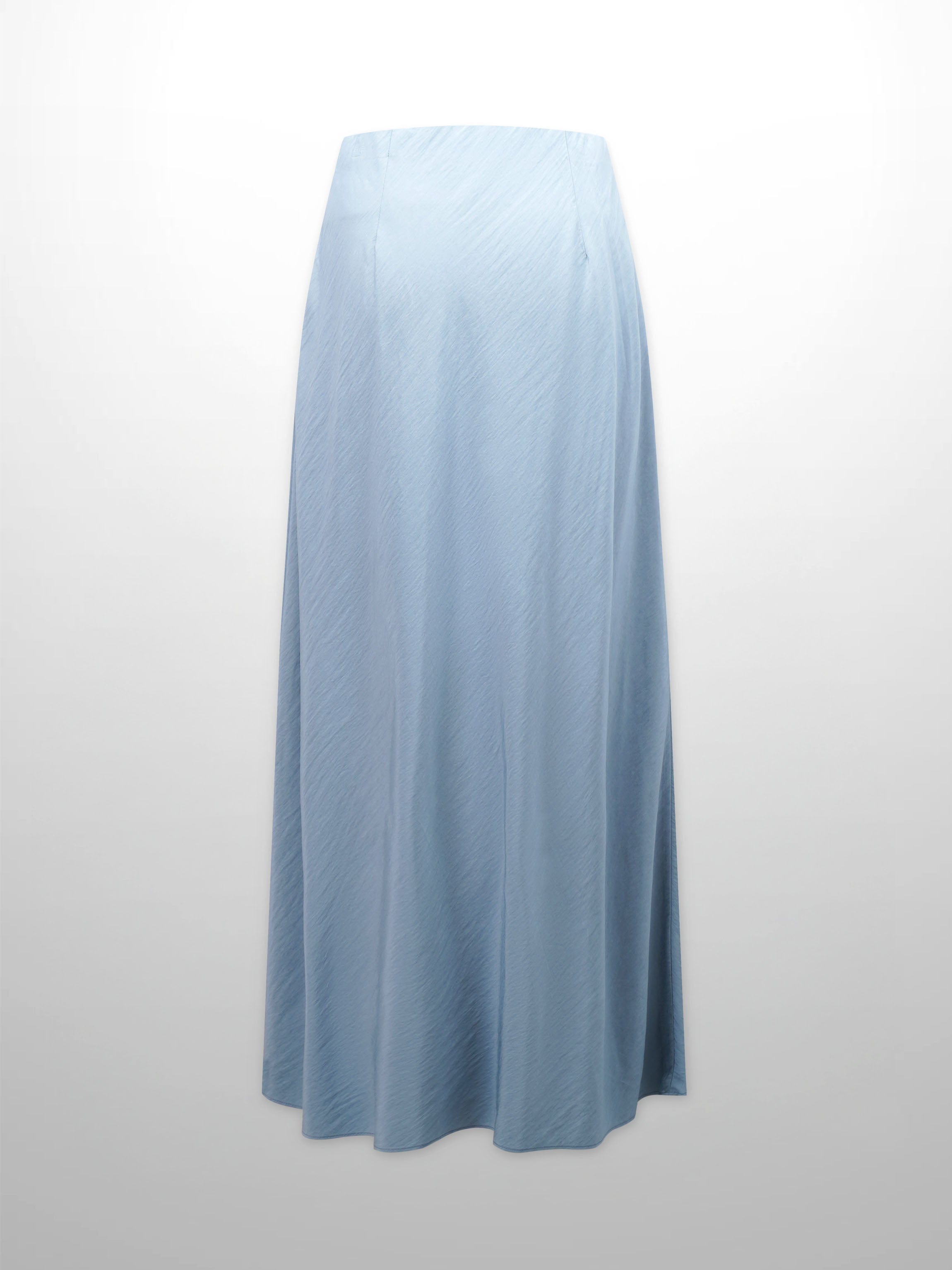 Crinkle Cotton Skirt 37"-Robin Blue-2