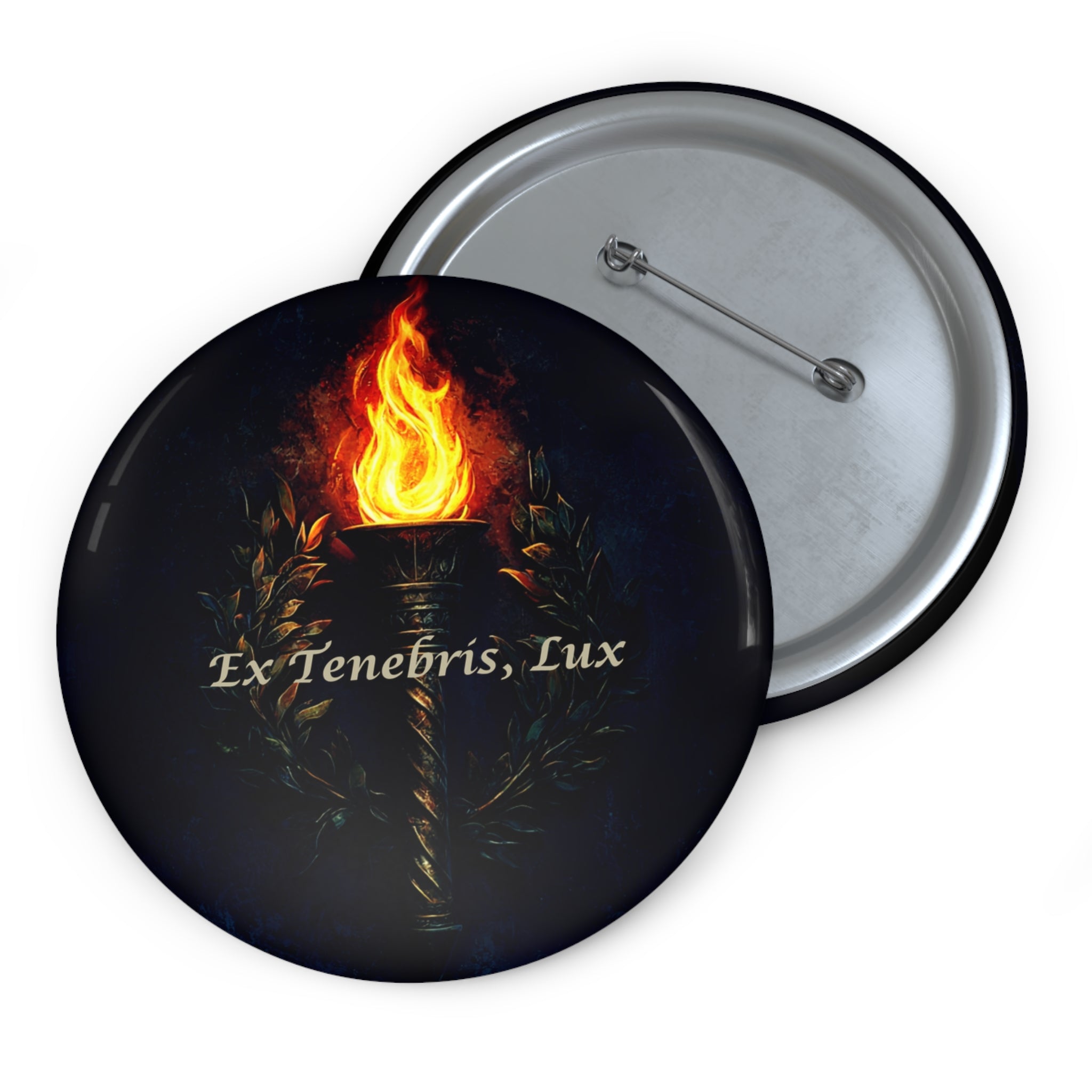 Ex Tenebris, Lux – The Torch of Transformation Pin Buttons