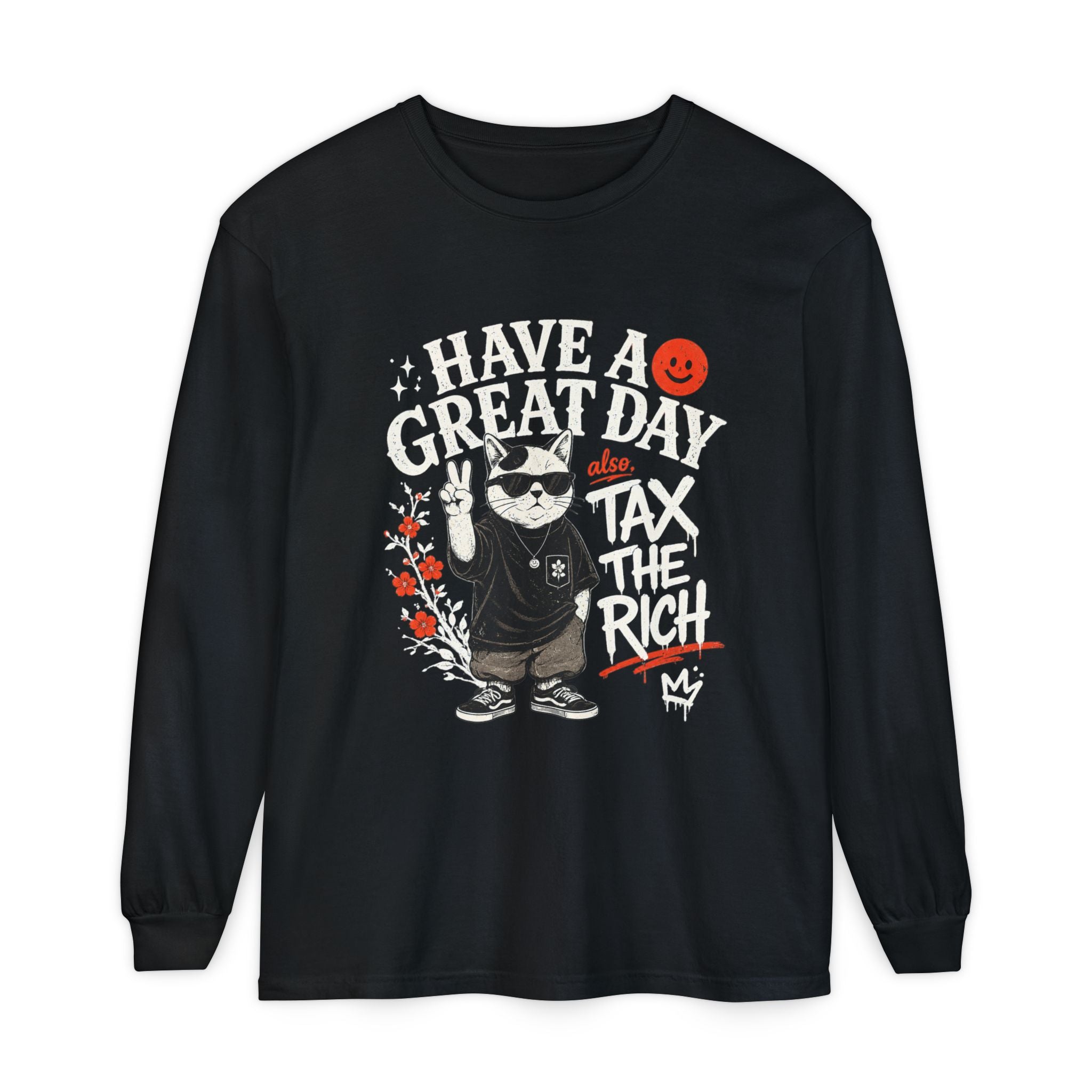 Tax Cats Garment-Dyed Long Sleeve