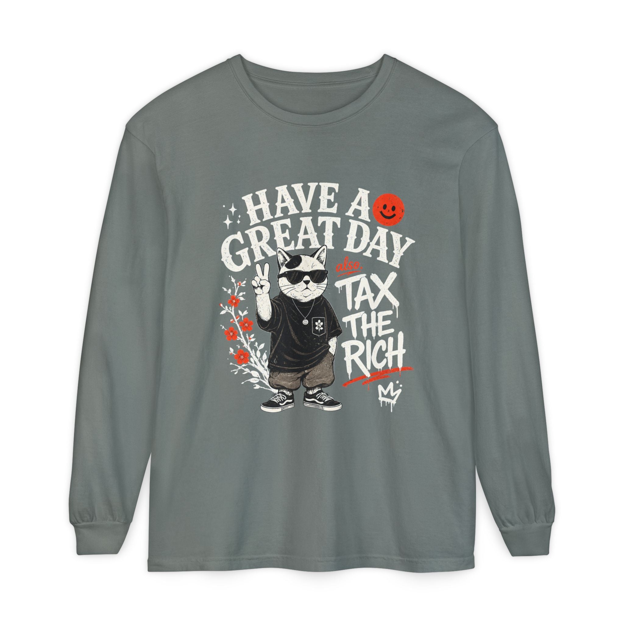 Tax Cats Garment-Dyed Long Sleeve