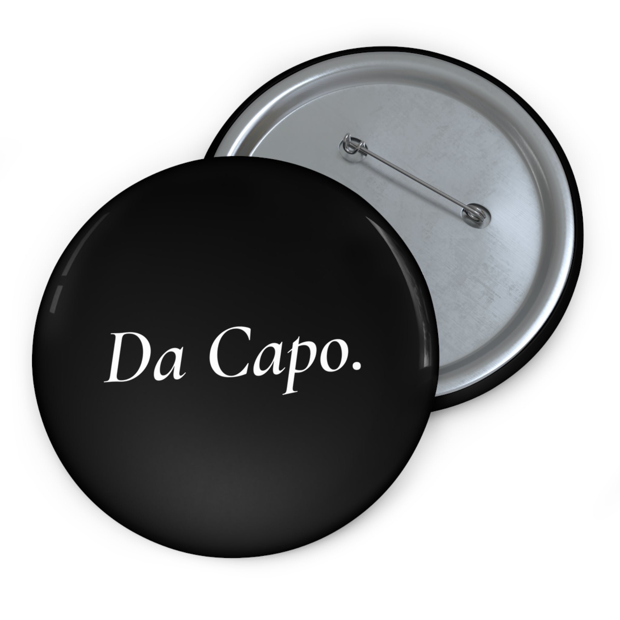 Da Capo. – Minimalist Opera-Inspired Pin Button