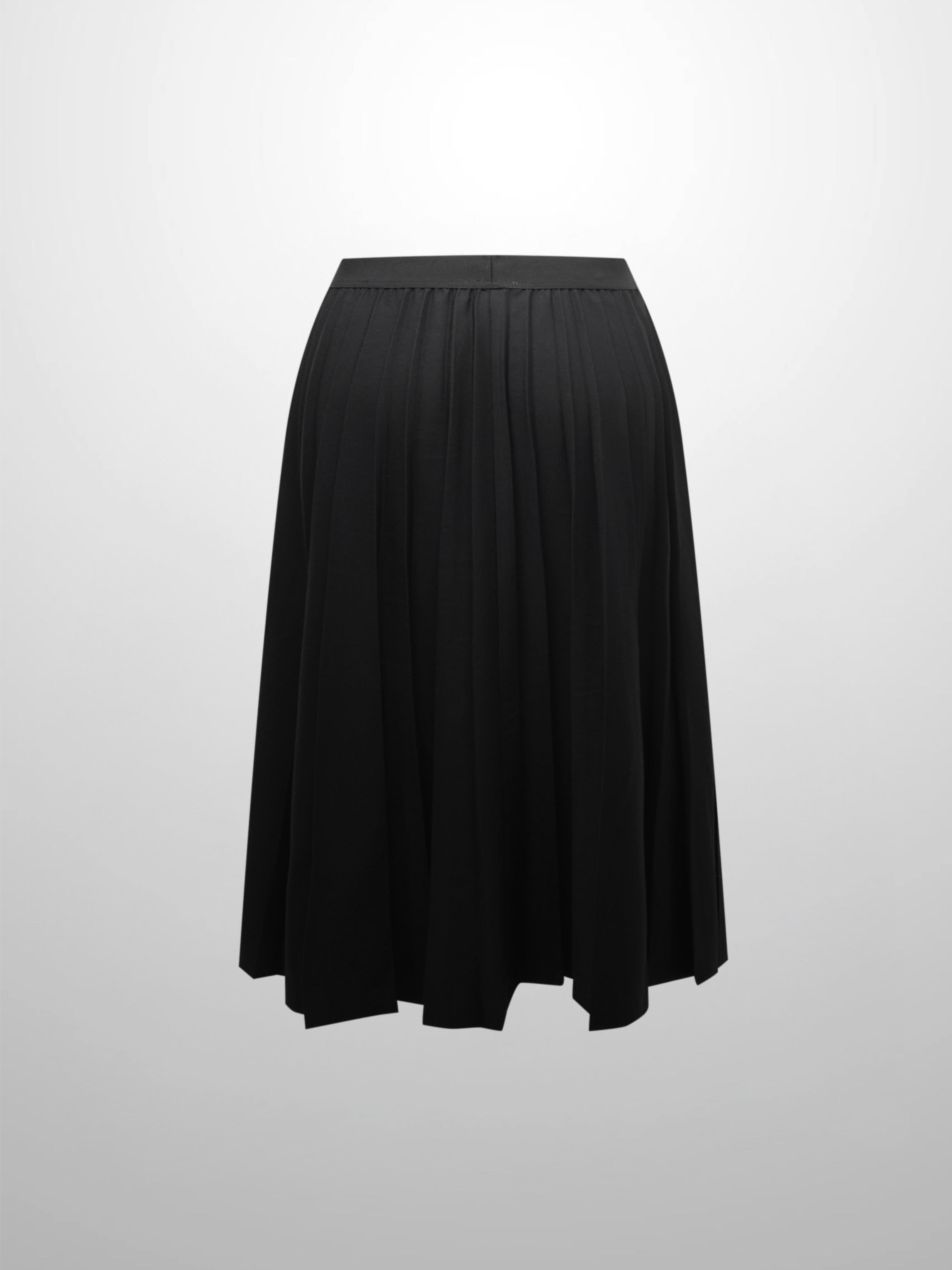 PLEATED SKIRT 24"-BLACK-2