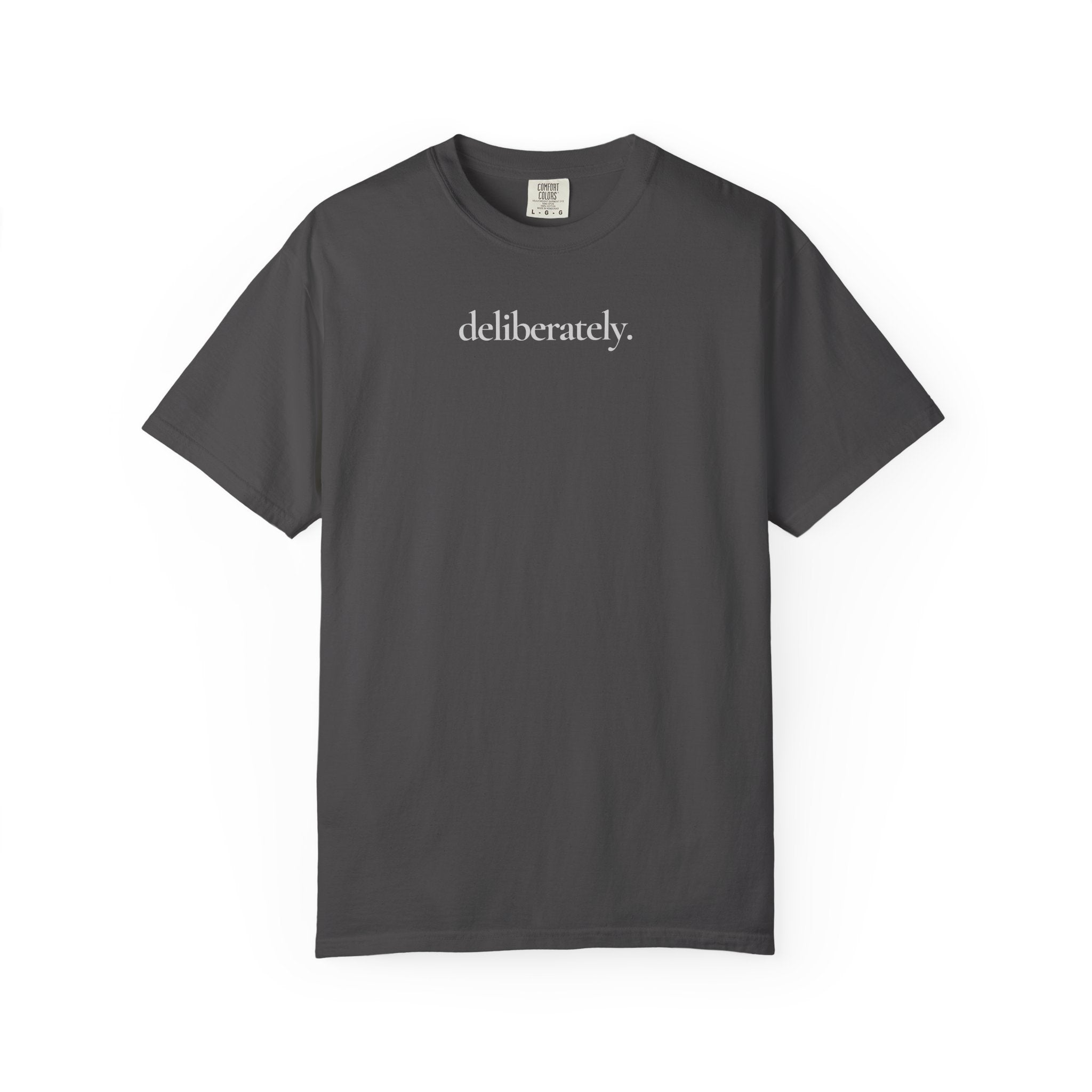 deliberately. / not perfectly. Tee