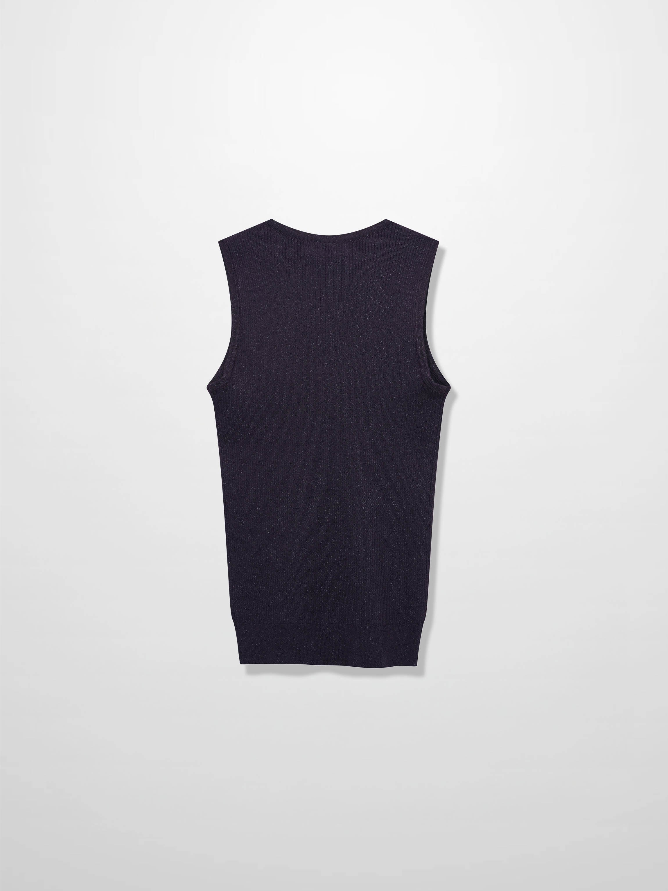 Lurex Sleeveless Sweater-Purple-2