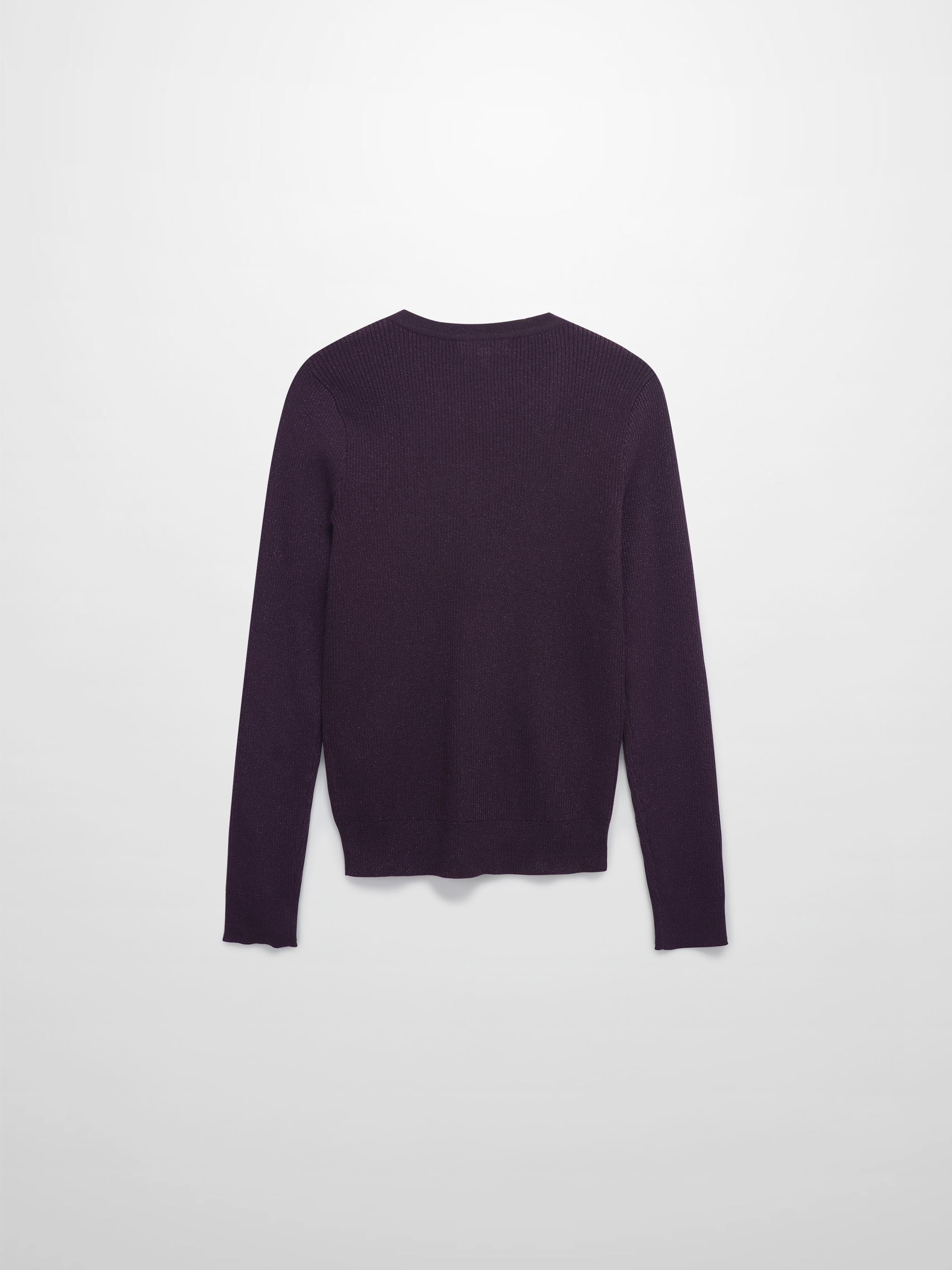 Lurex Ribbed Sweater-Purple-2
