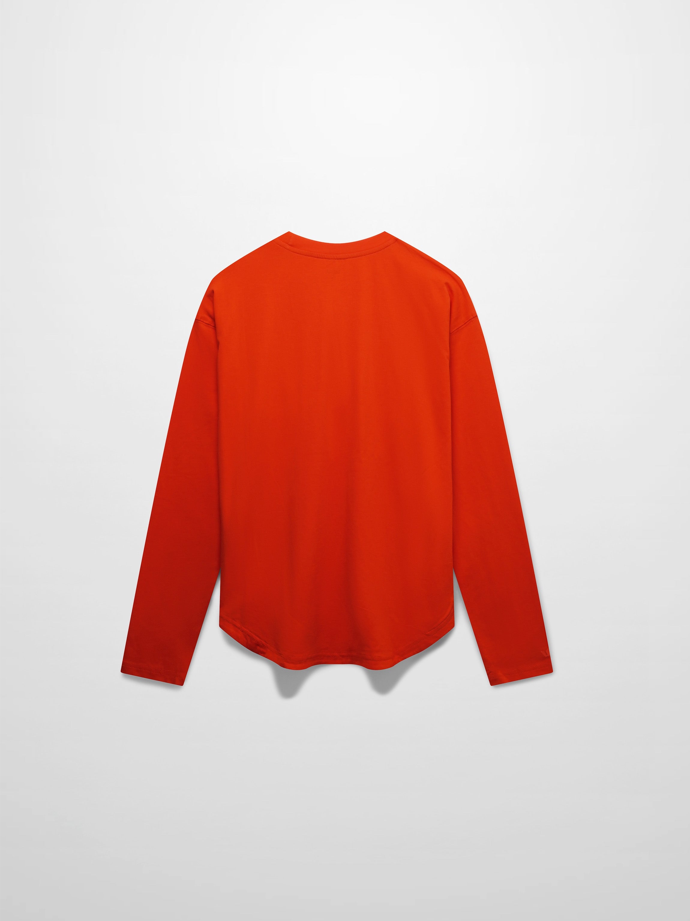 Oversized Rounded Hem T-Shirt-Orange-2