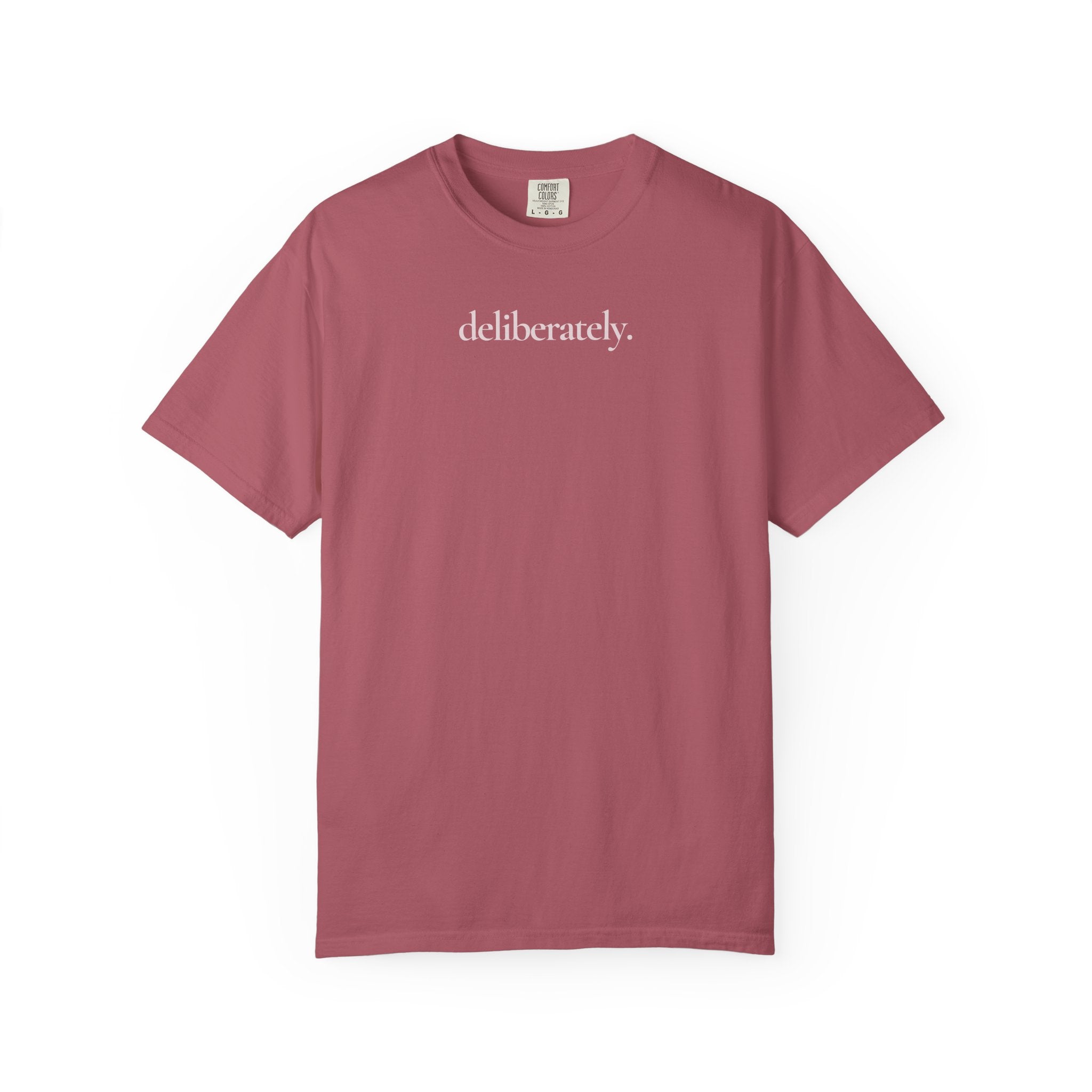 deliberately. / not perfectly. Tee