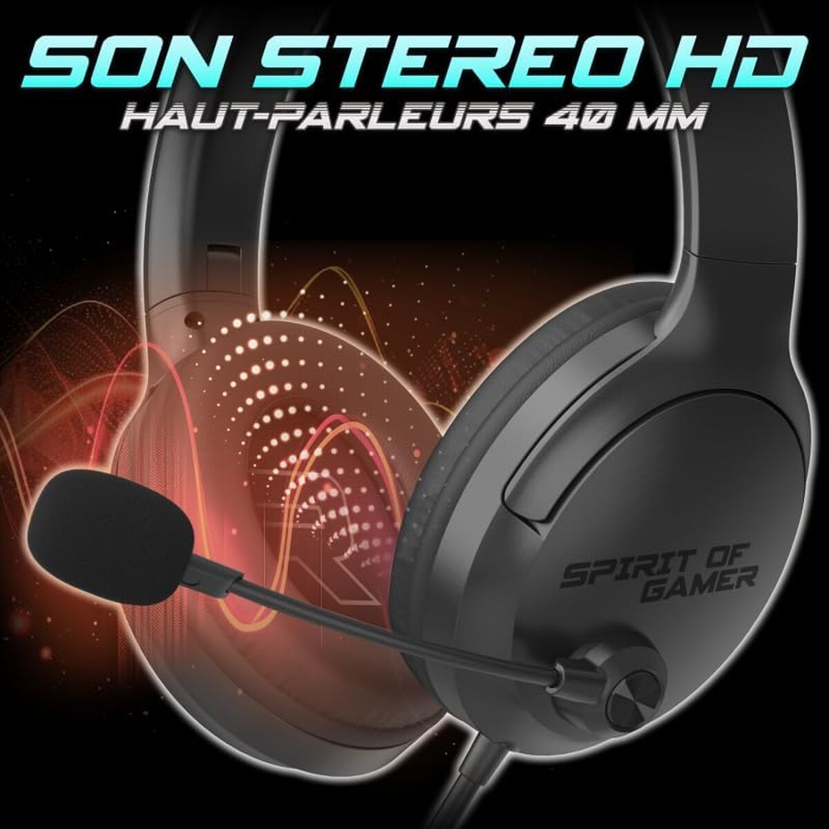 Headphones with Microphone Spirit of Gamer Pro H4 Black-6