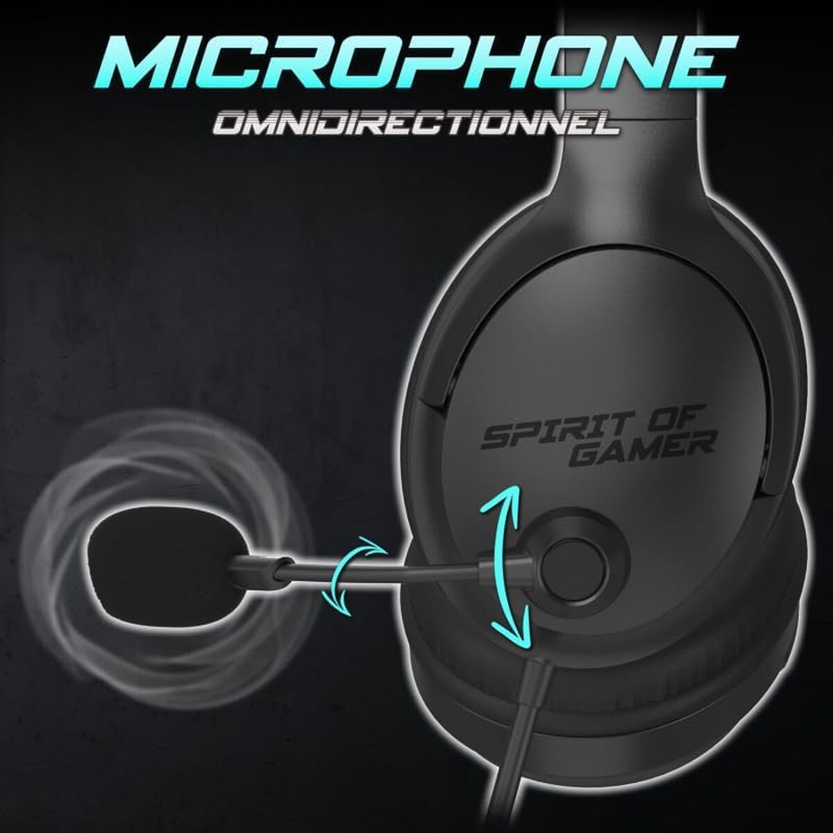 Headphones with Microphone Spirit of Gamer Pro H4 Black-5