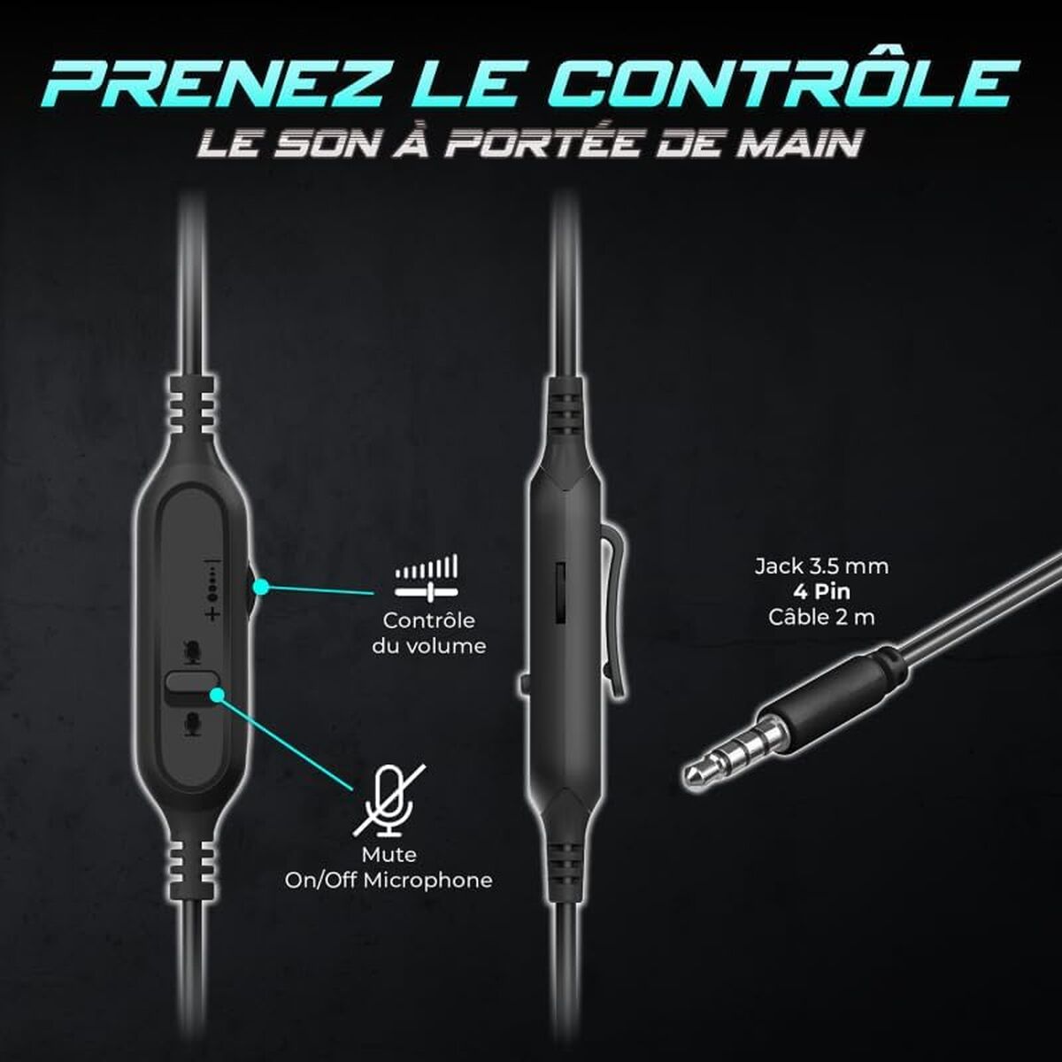 Headphones with Microphone Spirit of Gamer Pro H4 Black-4
