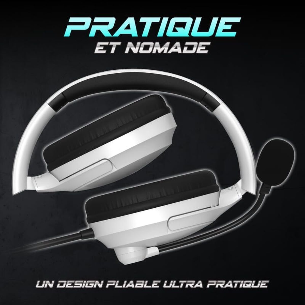 Headphones with Microphone Spirit of Gamer Pro H4 White-3