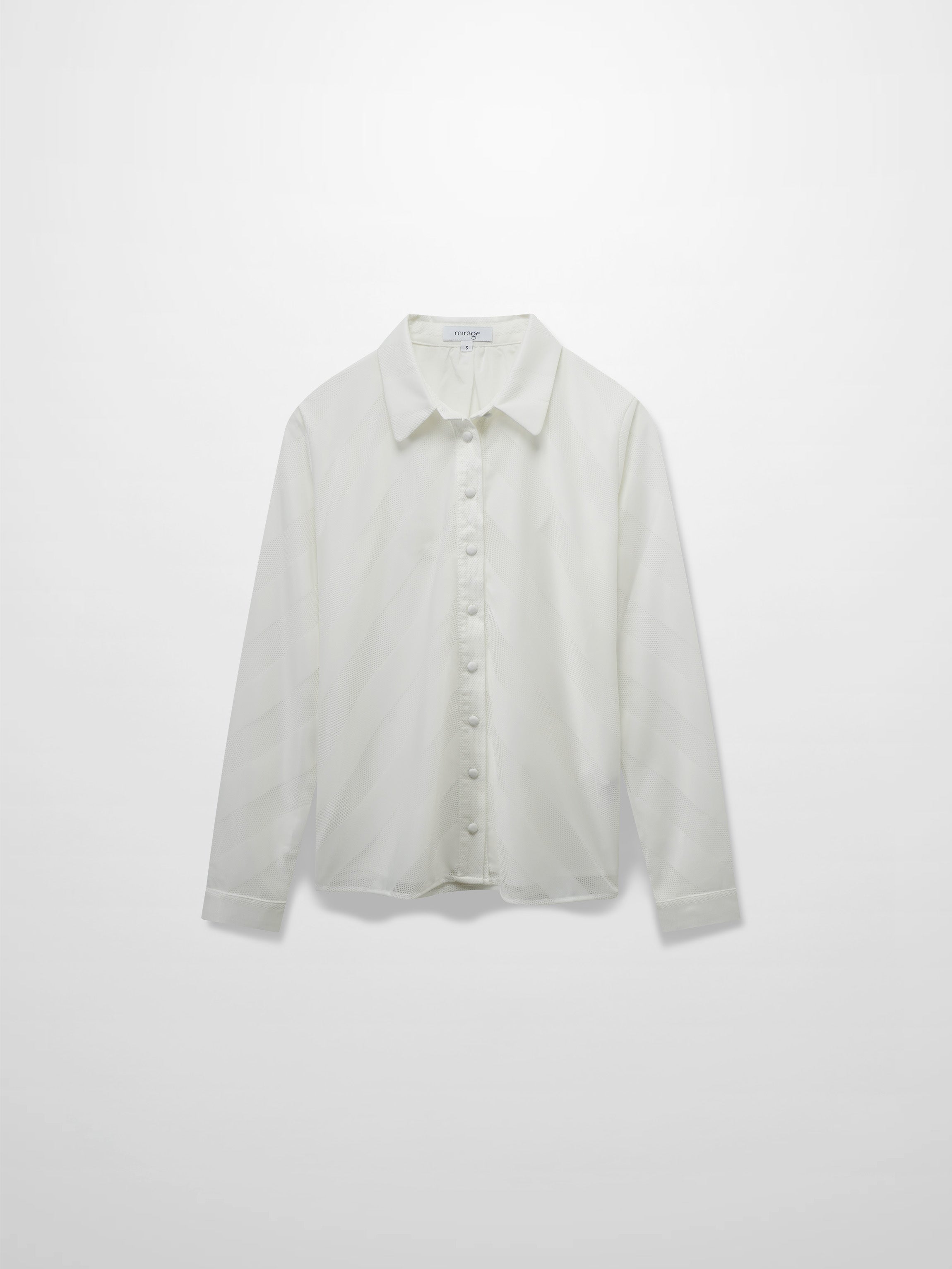 Perforated Blouse-White-1