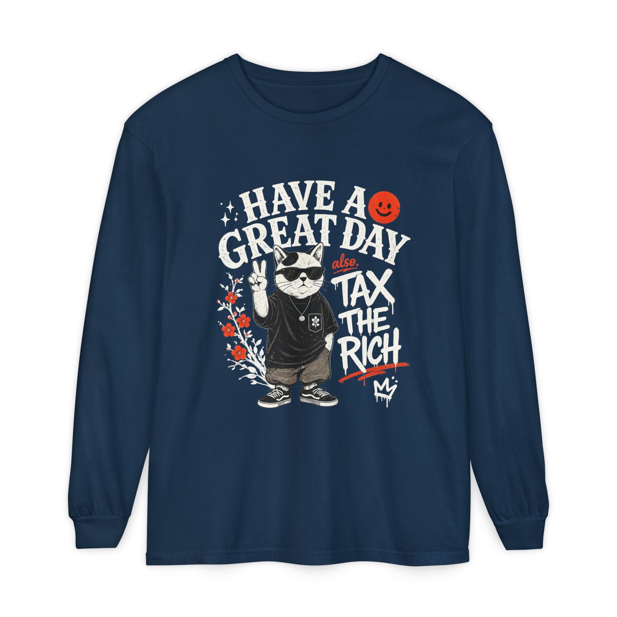 Tax Cats Garment-Dyed Long Sleeve