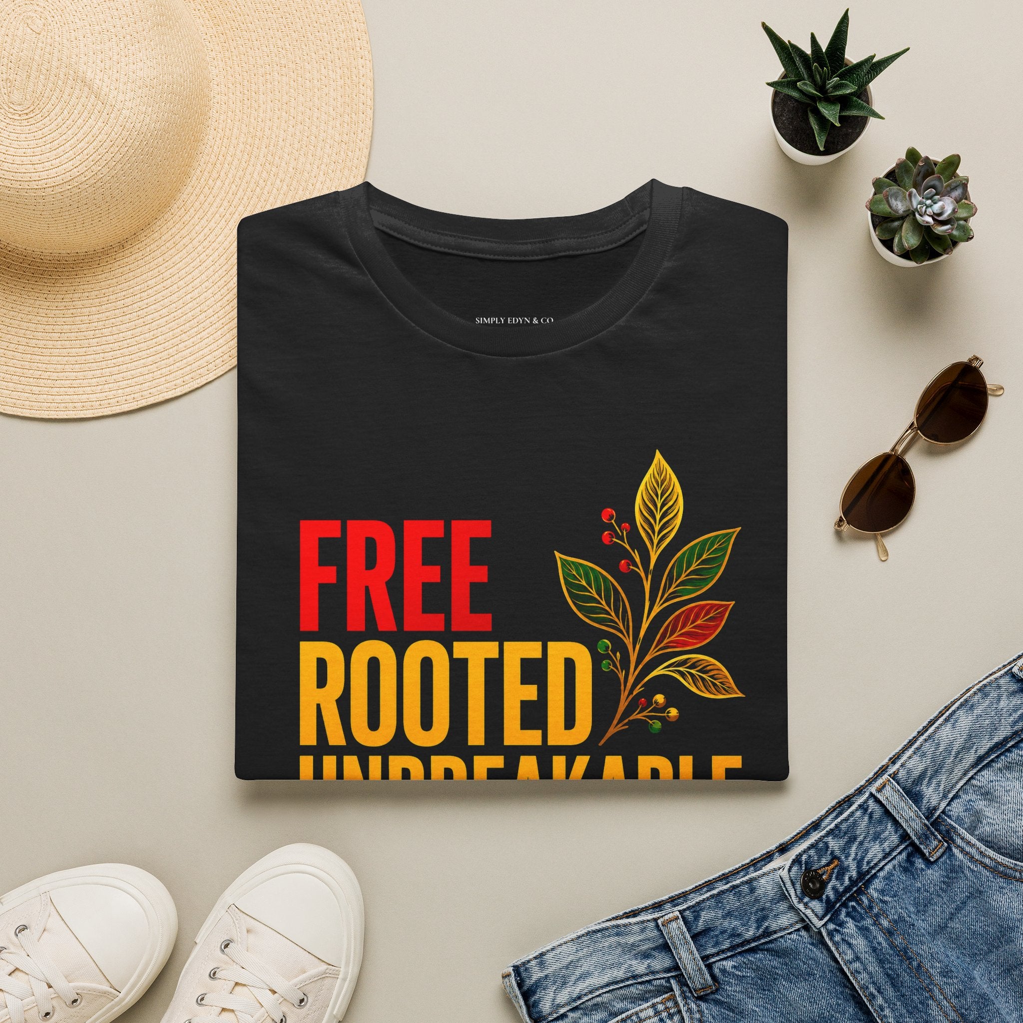 Free Rooted Unbreakable Unstoppable Tee