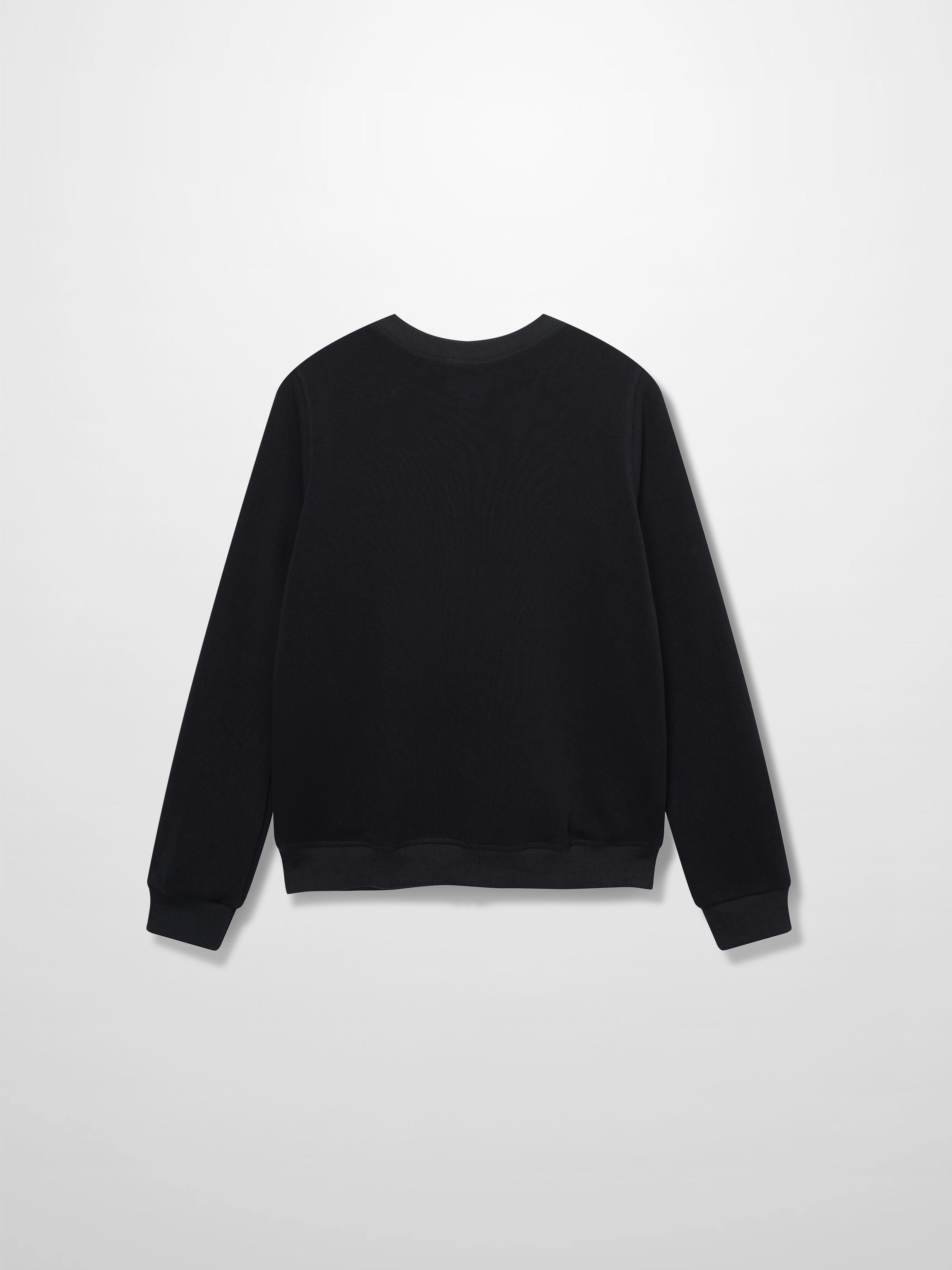 Zip Up Bomber Sweatshirt-Black-2