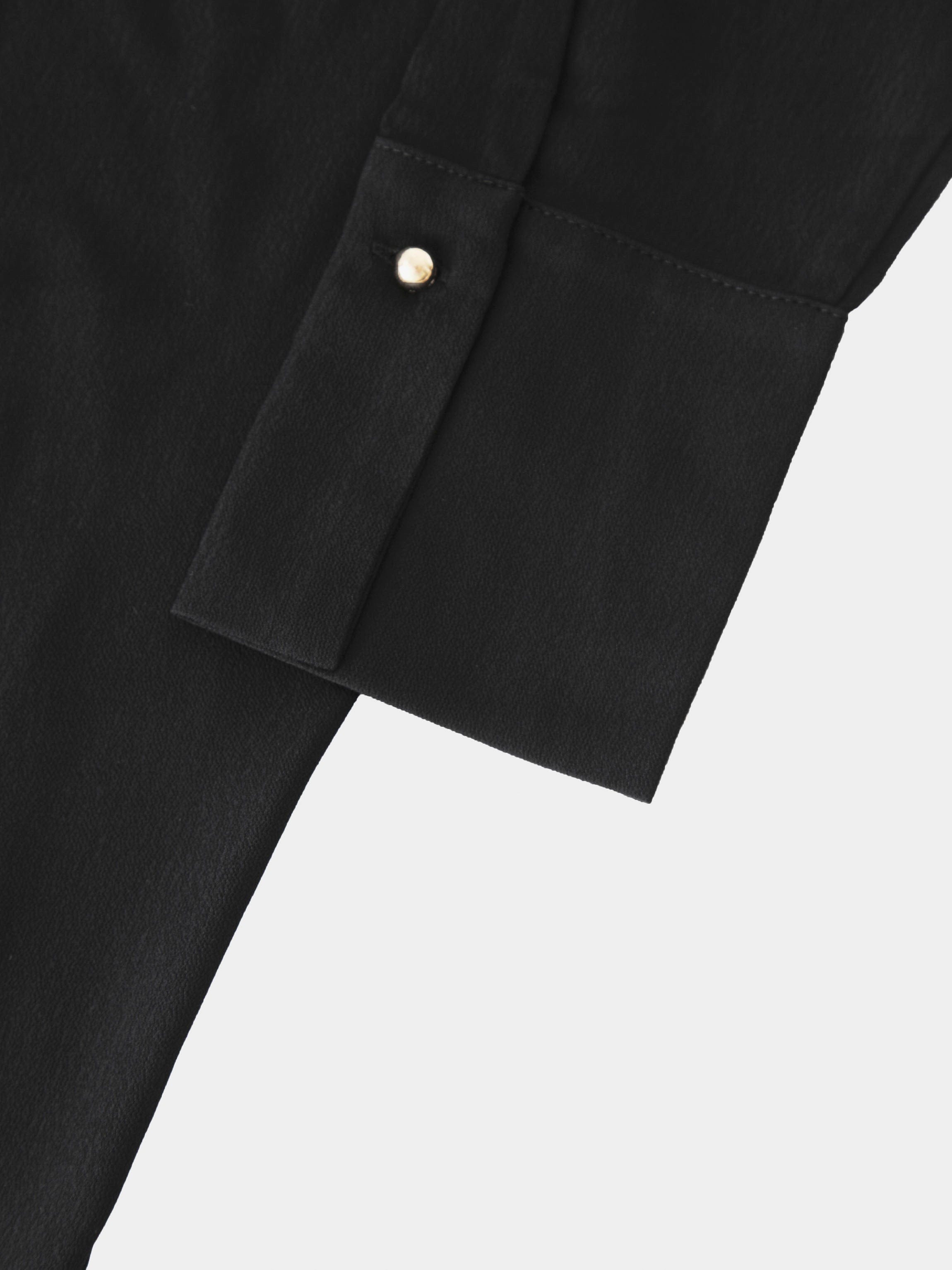 U Shape Wrap Prong Dress-Black-3