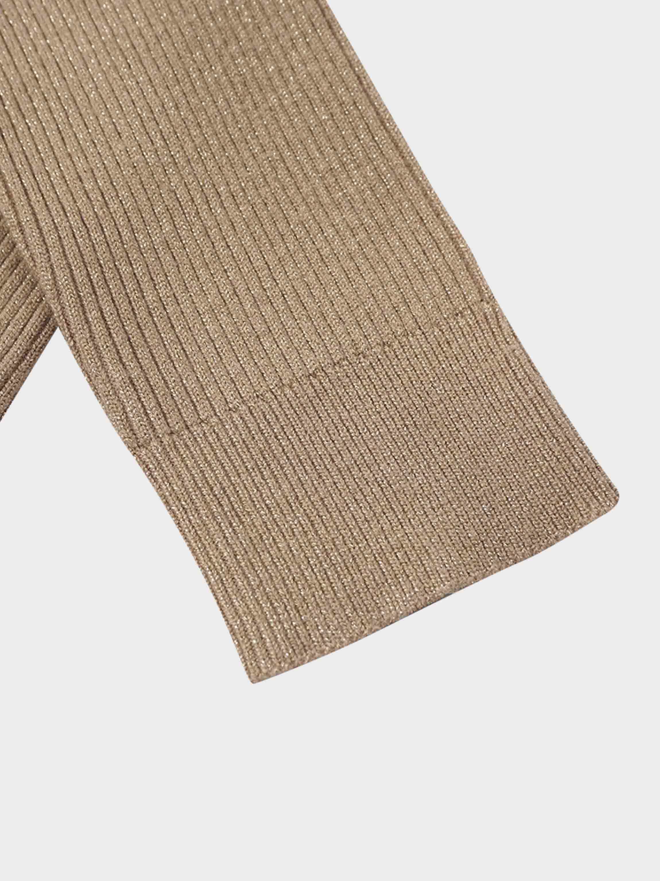 Lurex Ribbed Sweater-Neutral-4