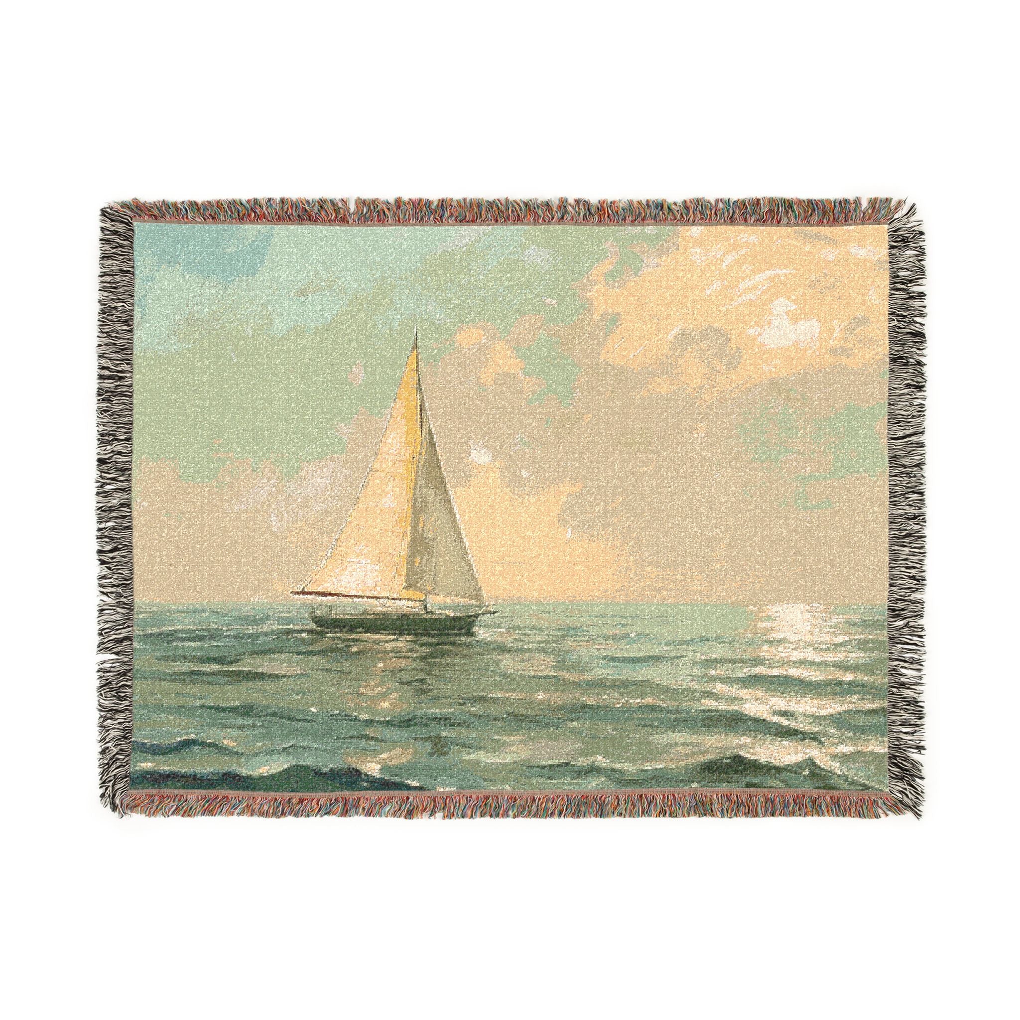 Held Course — Woven Sailboat Throw