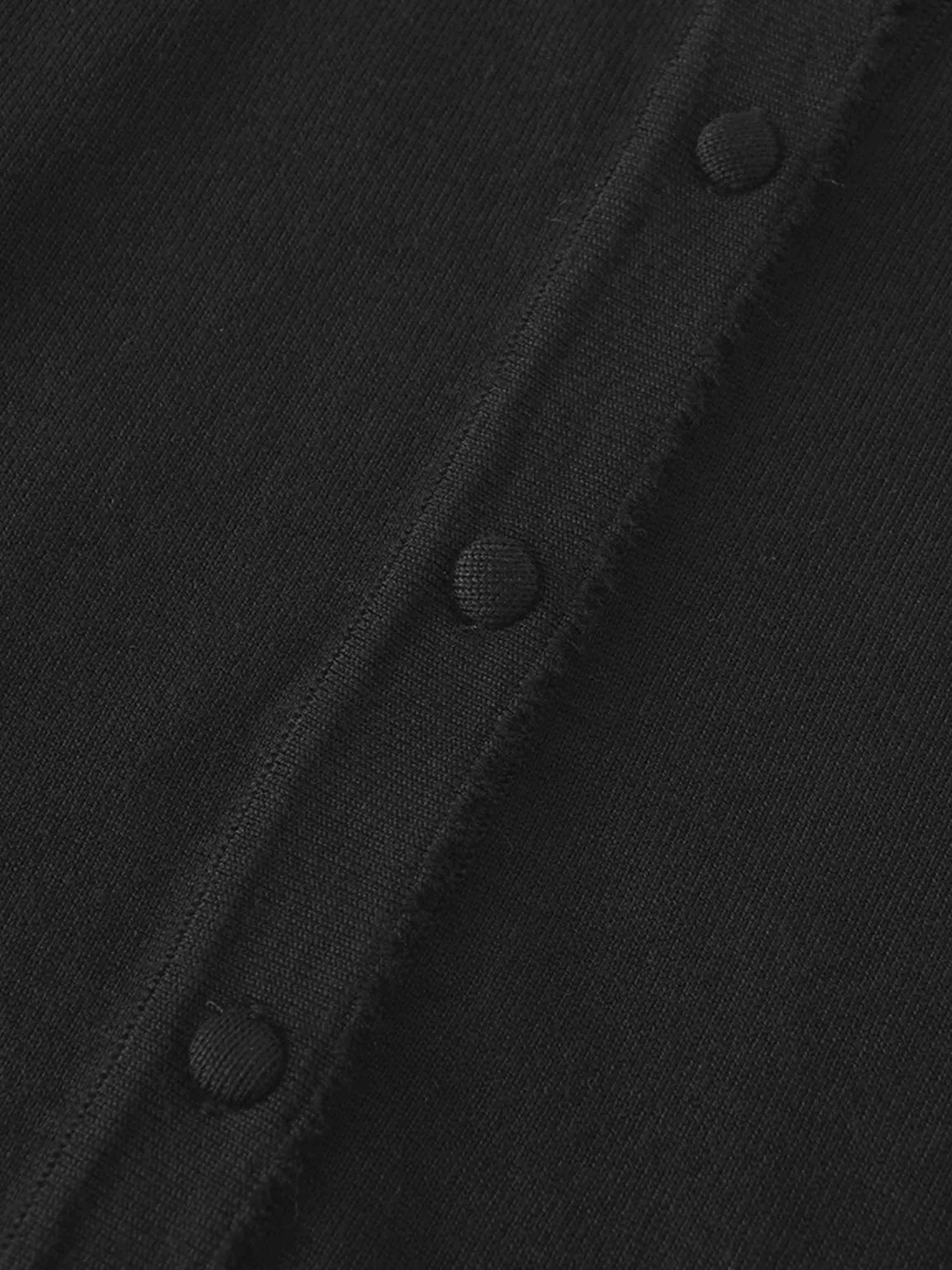 Trim Detail Crew Crop Cardigan-Black-3