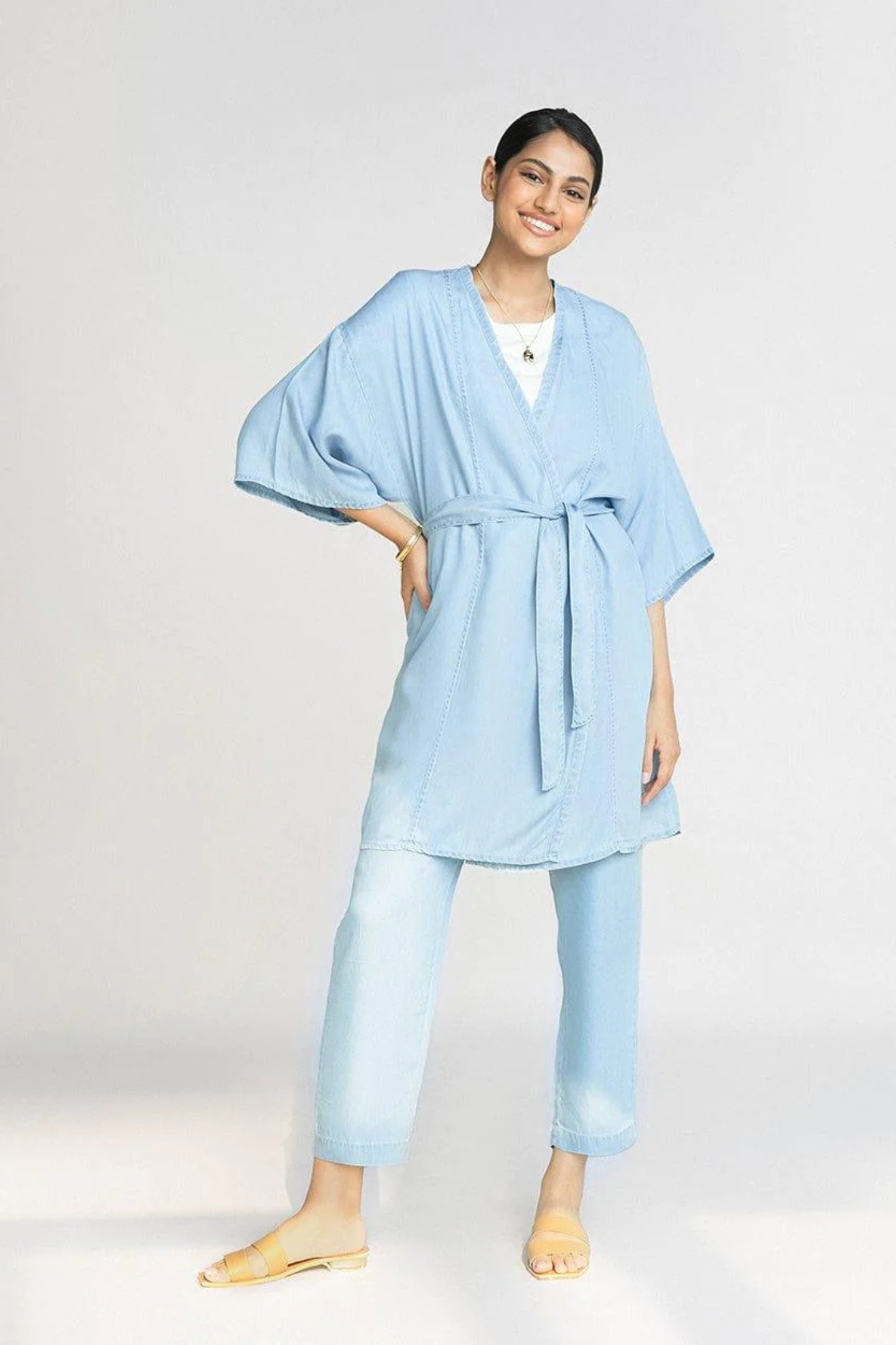 Wrapped In Happiness Set in Blue Denim-2
