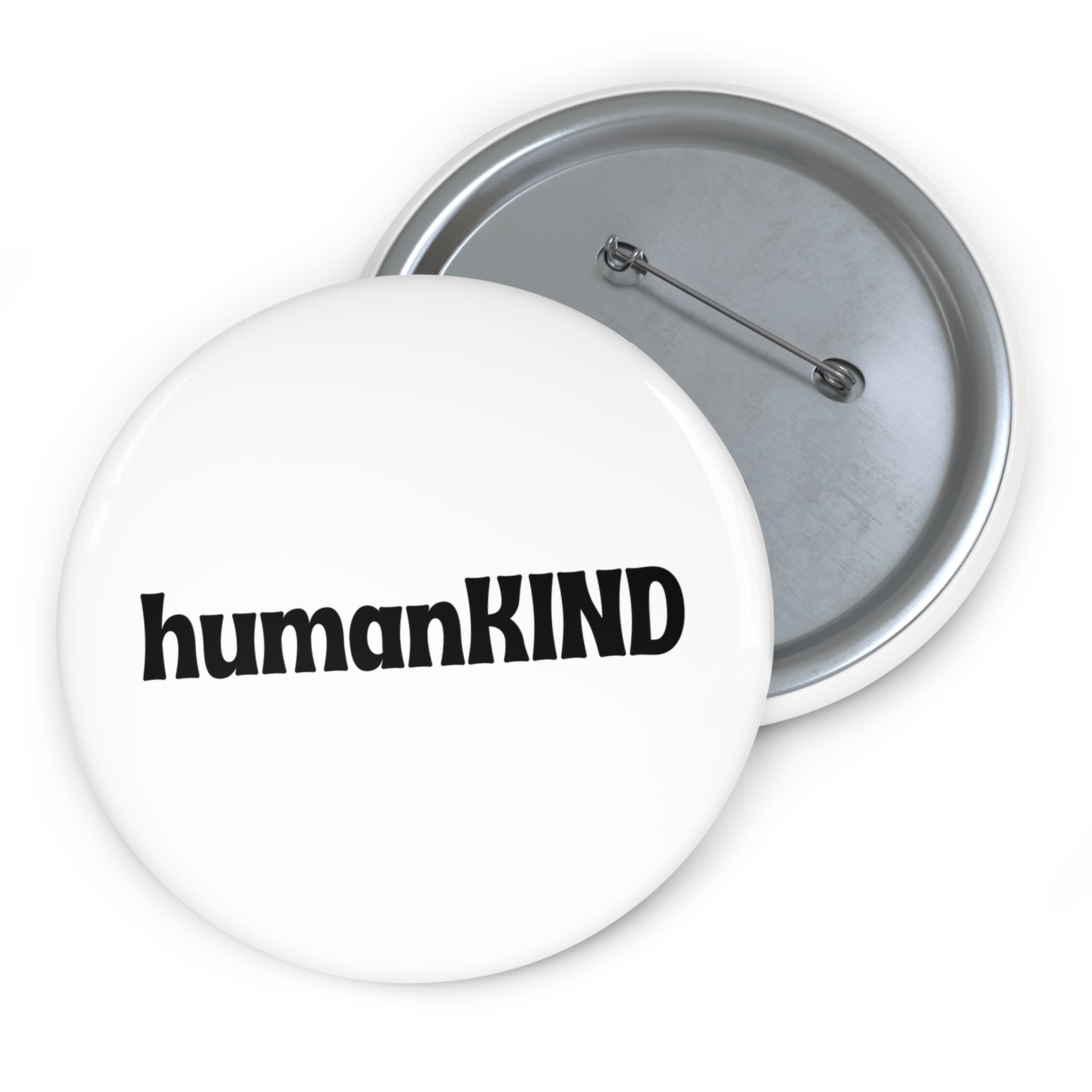 humanKIND Pin Button (white background)