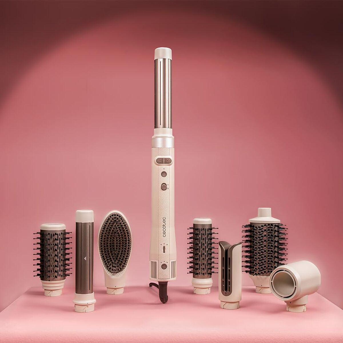 Cecotec CeramicCare 8in1 AirGlam Gyro 1500W Ceramic Ionizer Brush Champagne-7