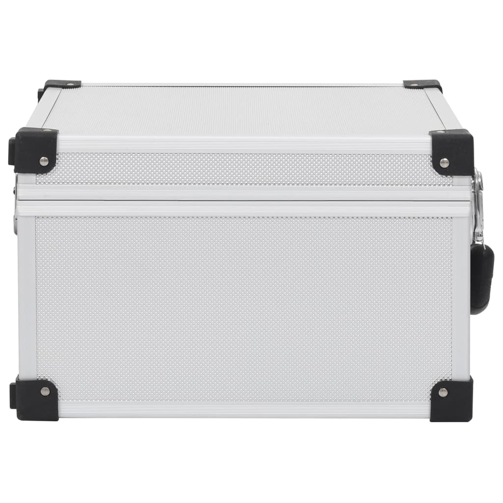 NNEVL CD Case for 40 CDs Aluminium ABS Silver-3