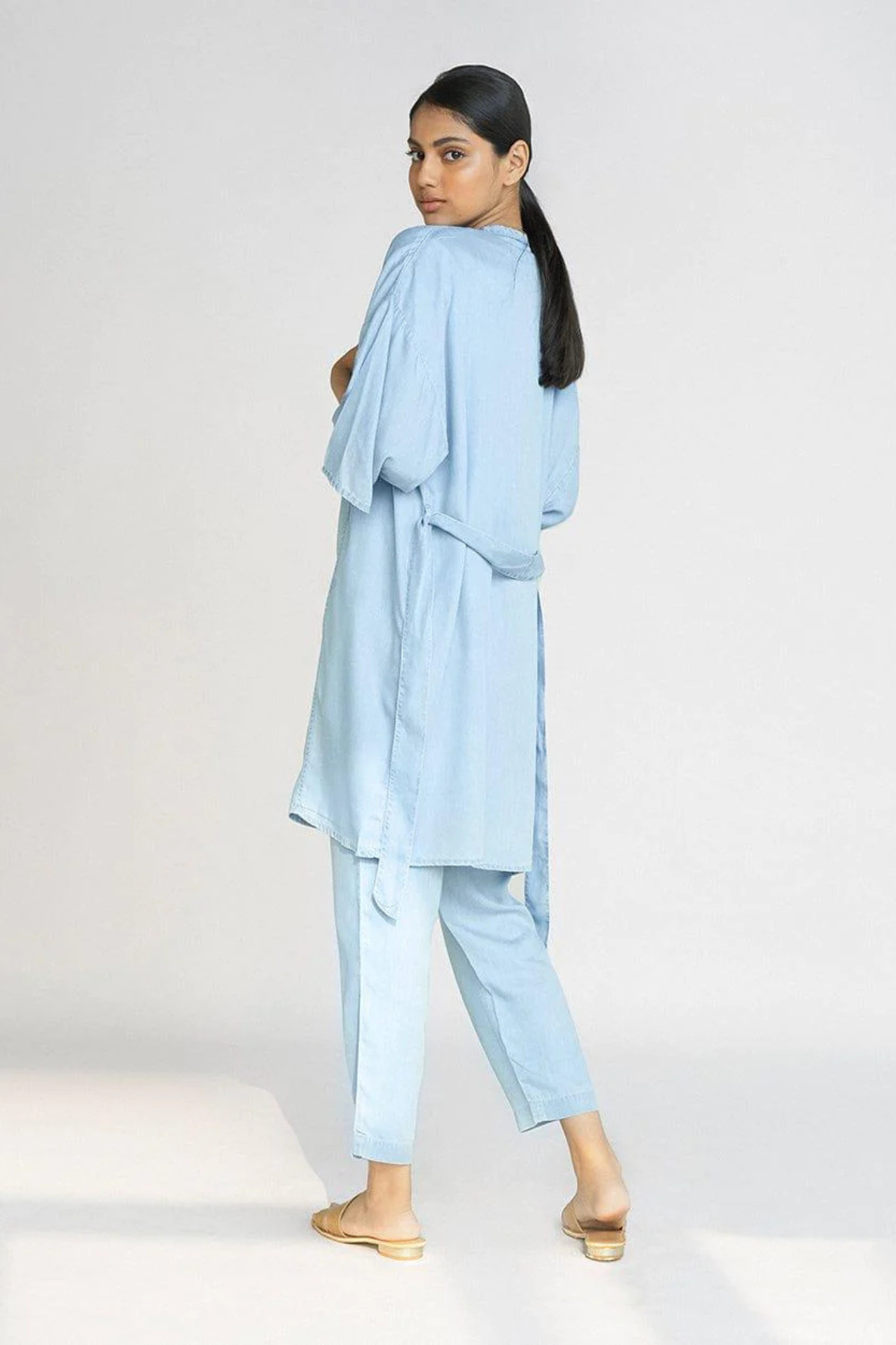 Wrapped In Happiness Set in Blue Denim-3