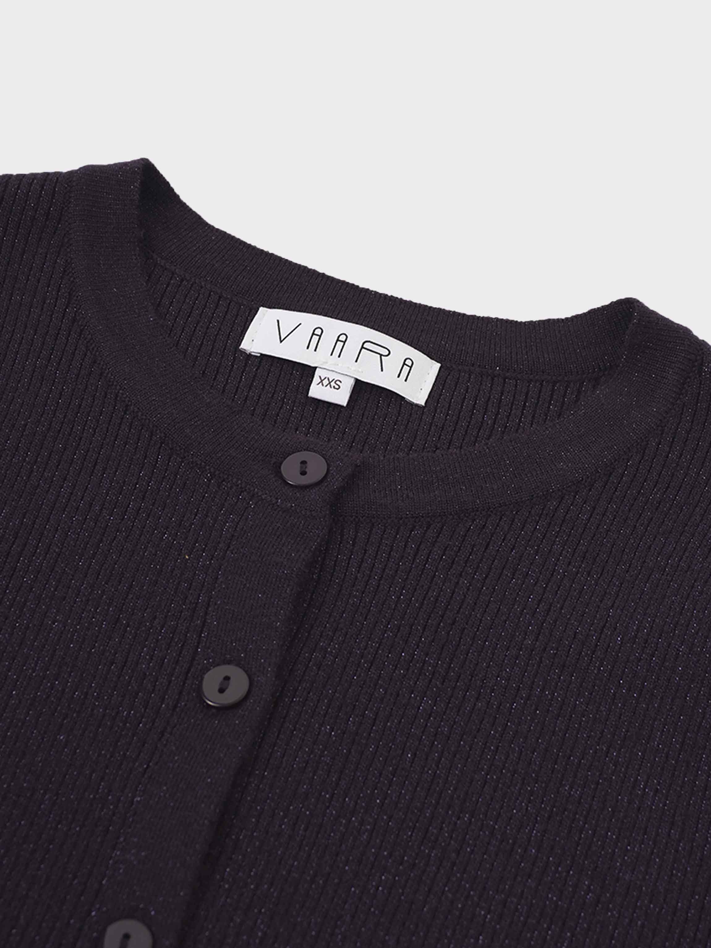 Lurex Ribbed Sweater-Purple-4