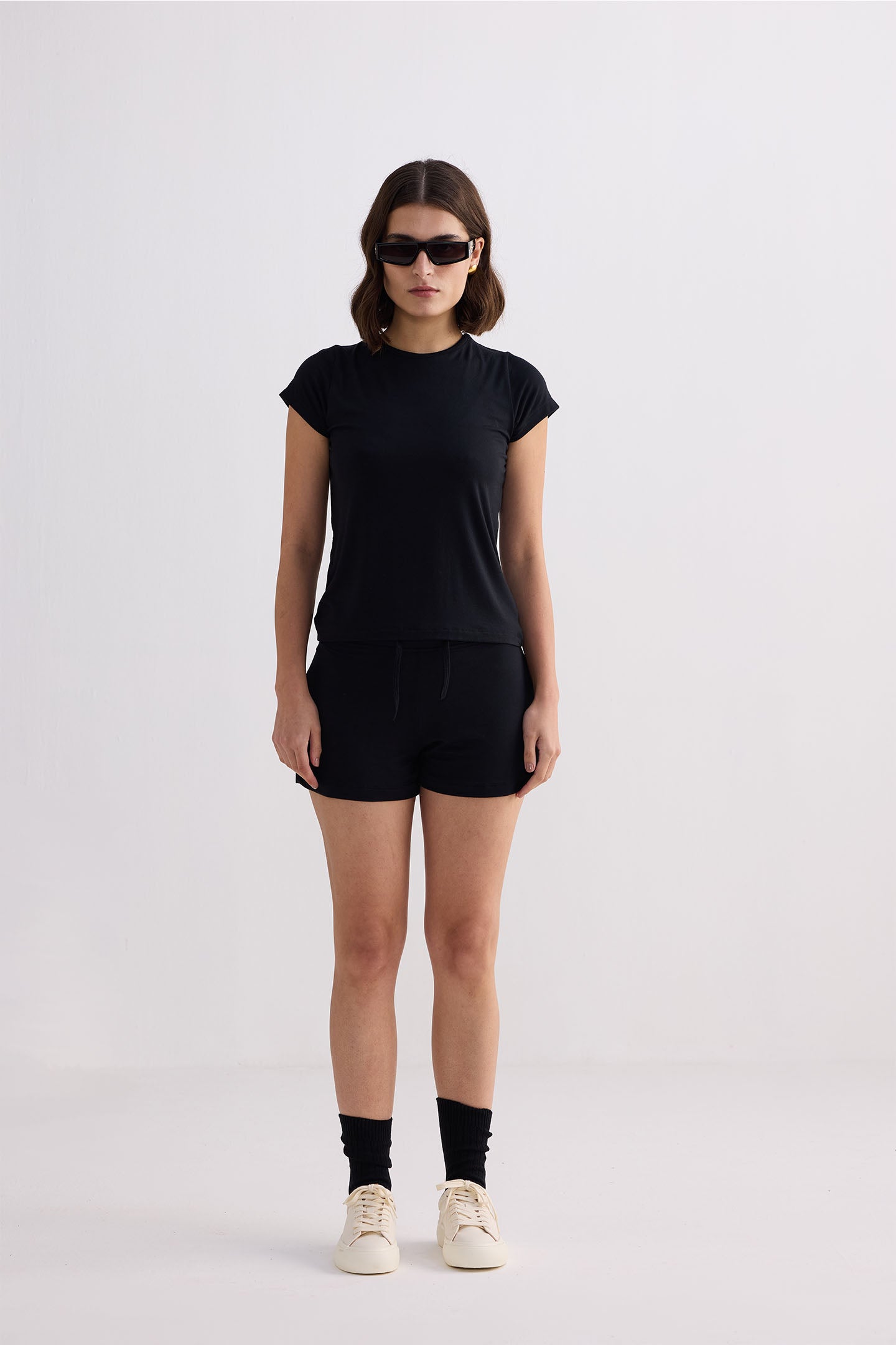 Essential Short Sleeve Tee in Black-4
