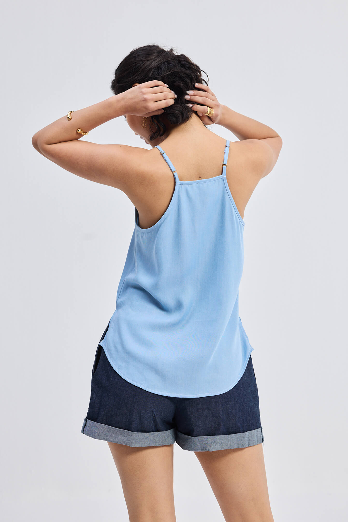 Endless Sunday Top in Denim-1