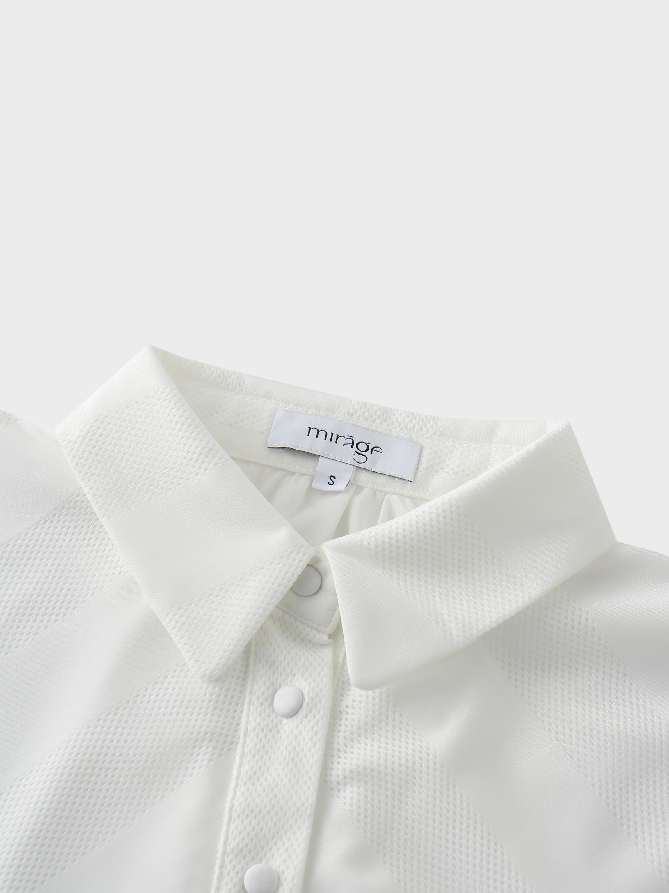 Perforated Blouse-White-3