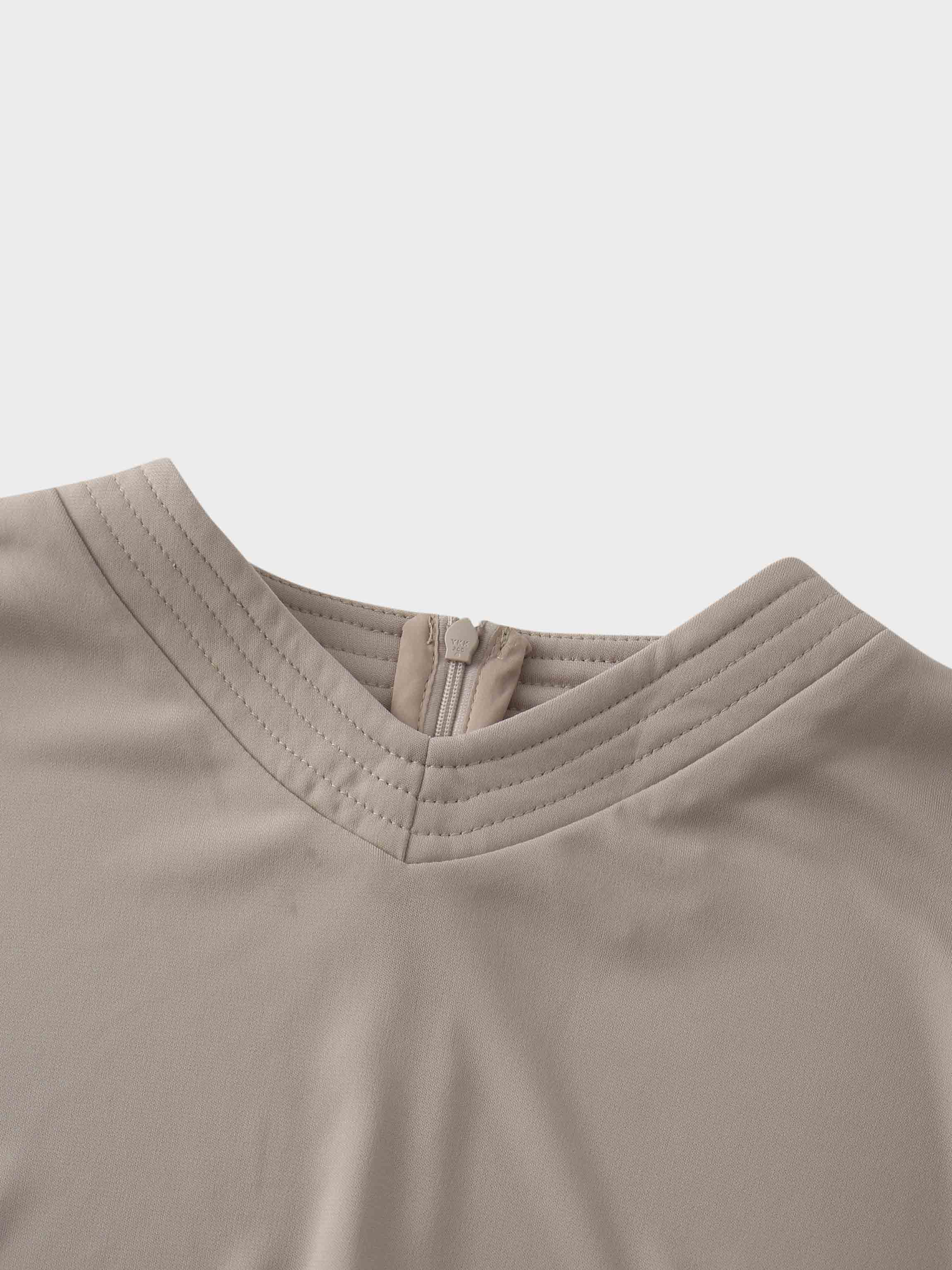 Princess Stitched High V top-Mauve-2