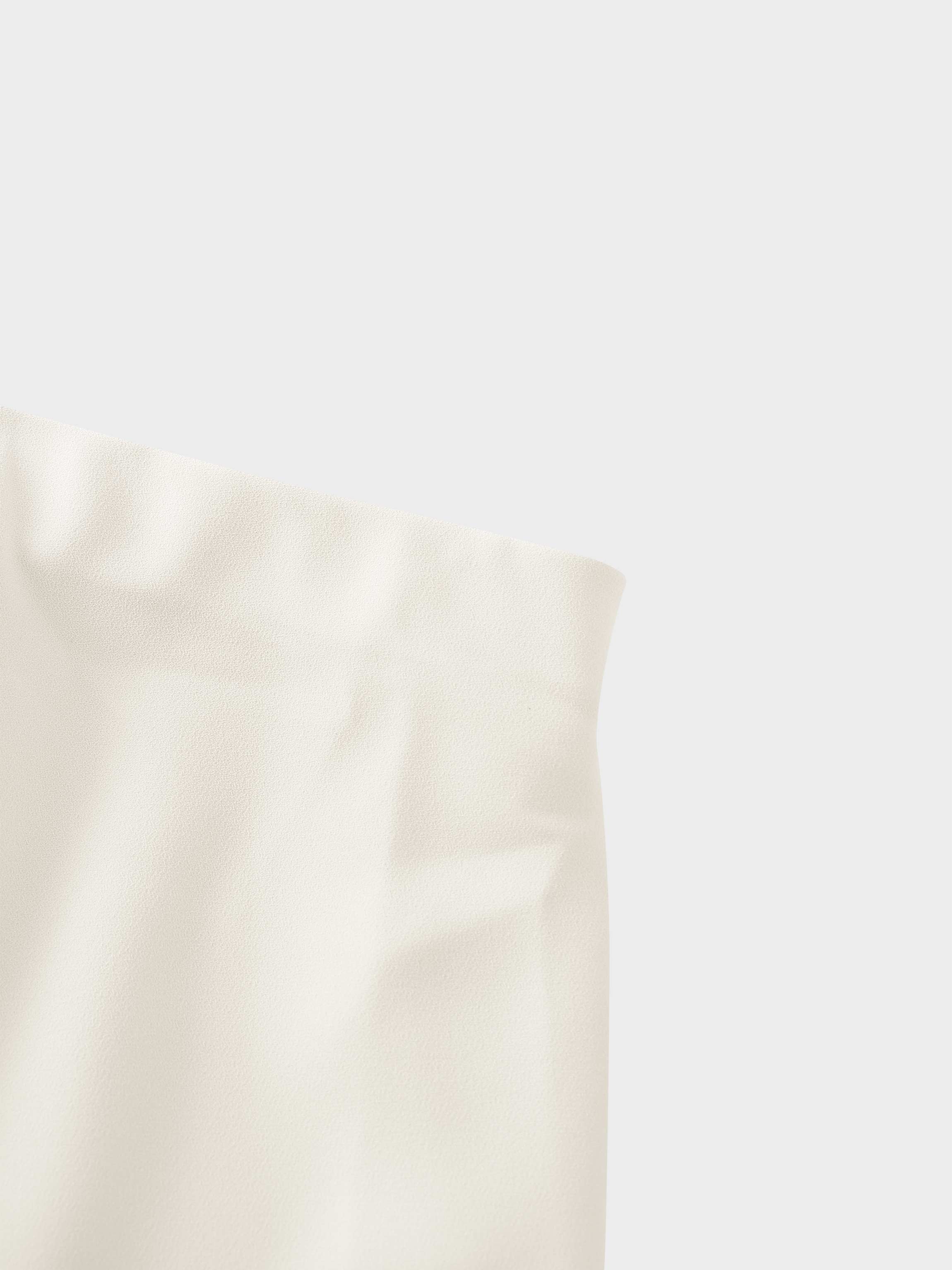 Crepe Slip Skirt-Ivory-4