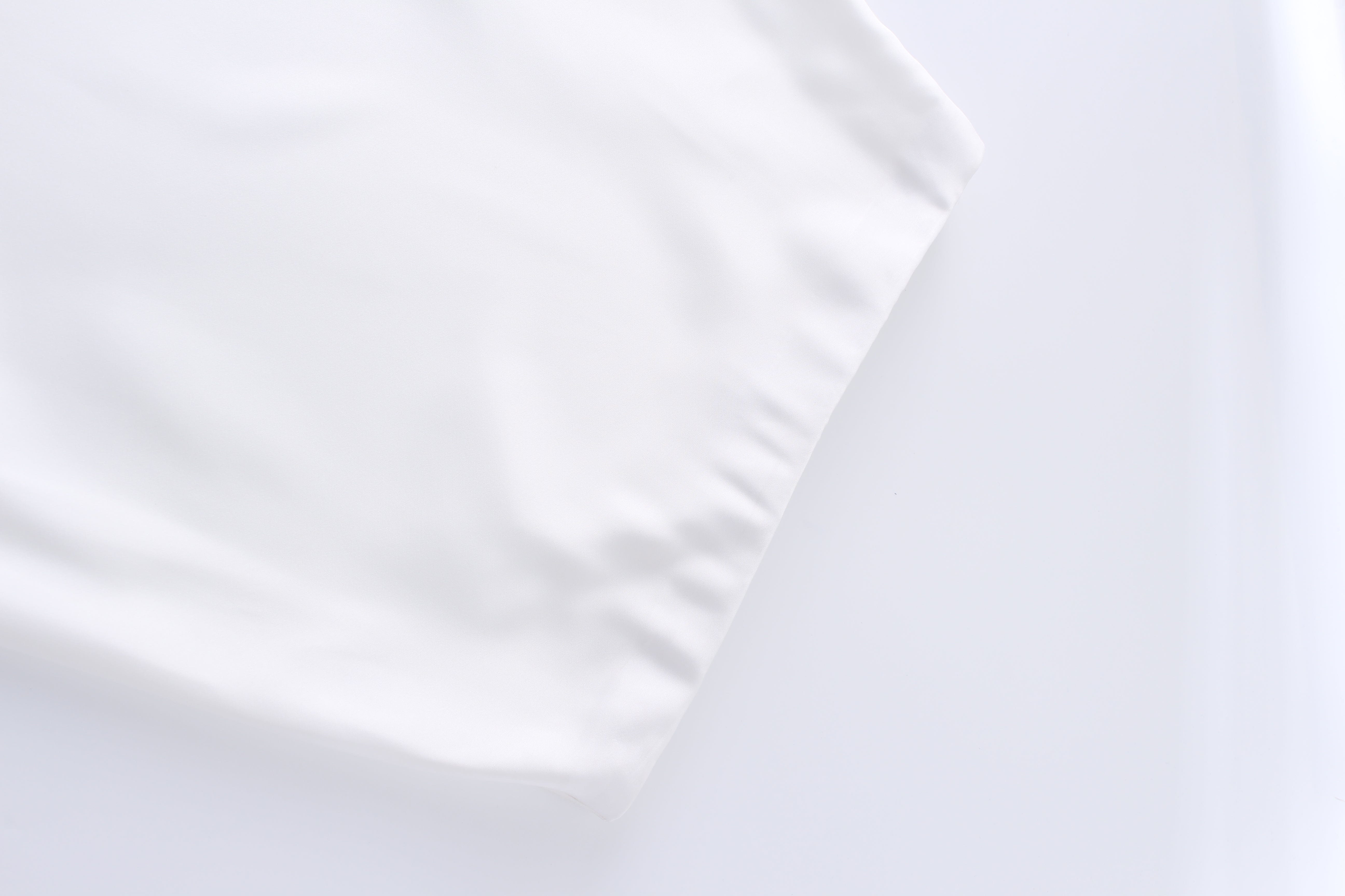 Solid Satin Slip Skirt-White-2