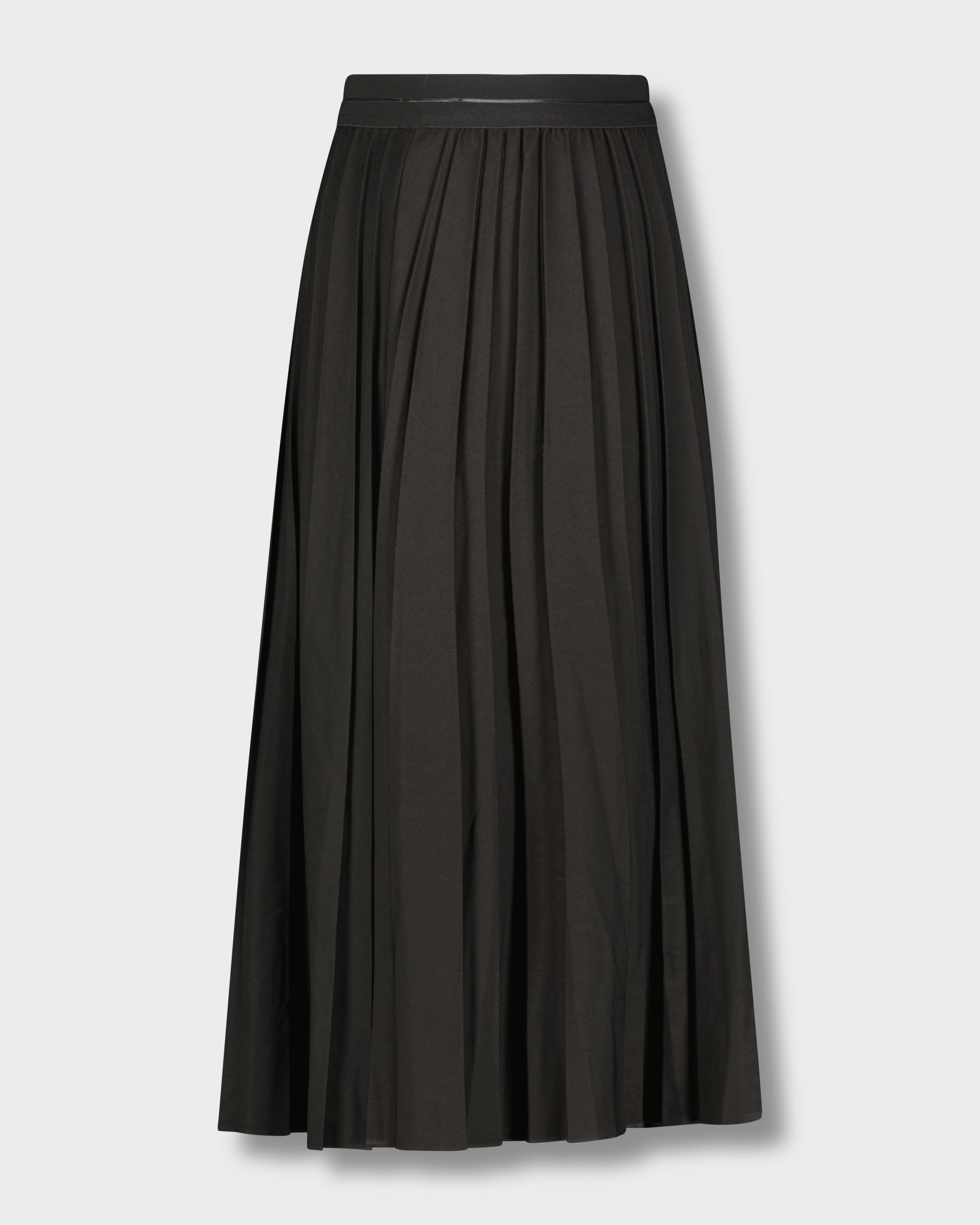 PLEATED SKIRT 35" - BLACK-1