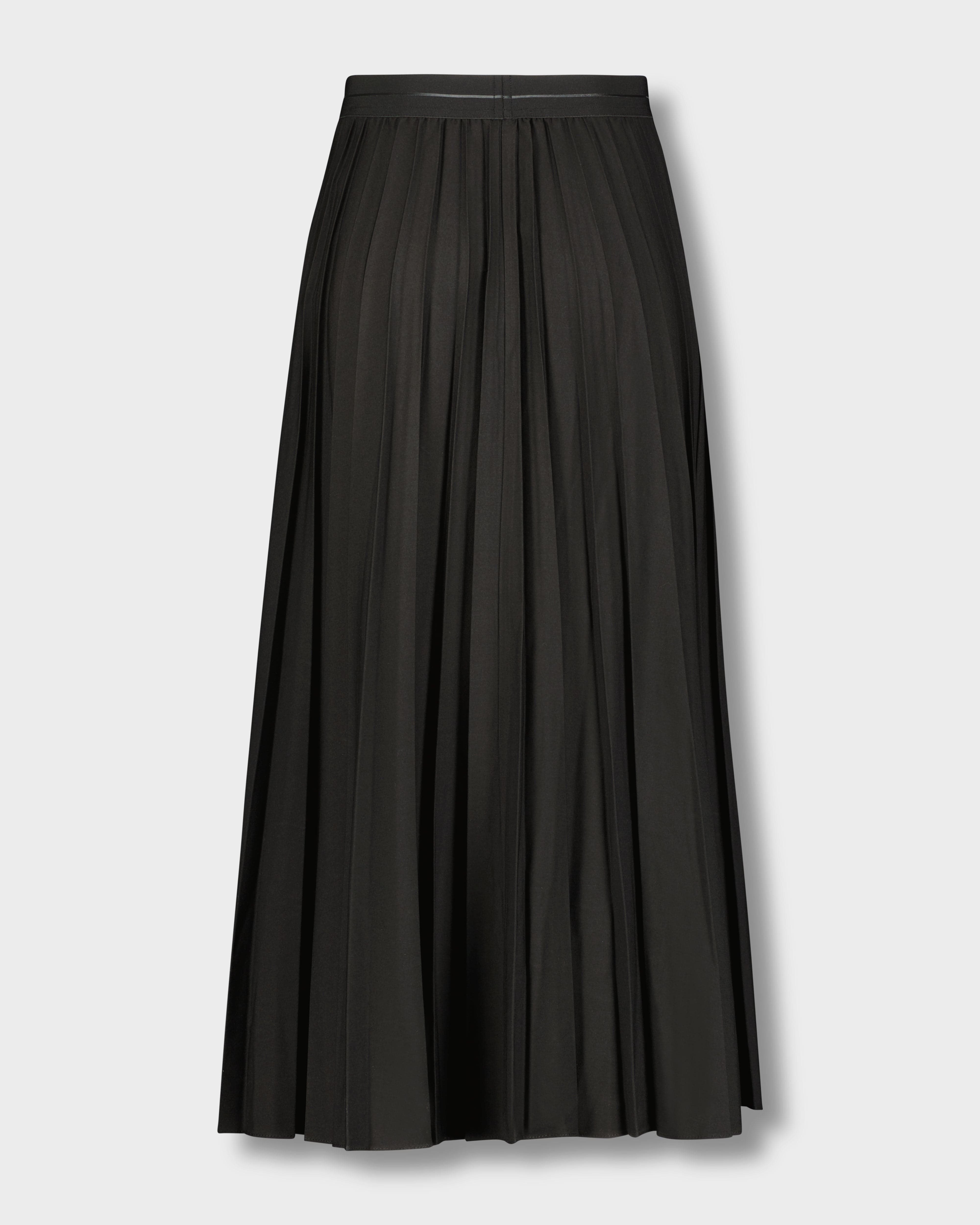 PLEATED SKIRT 35" - BLACK-0