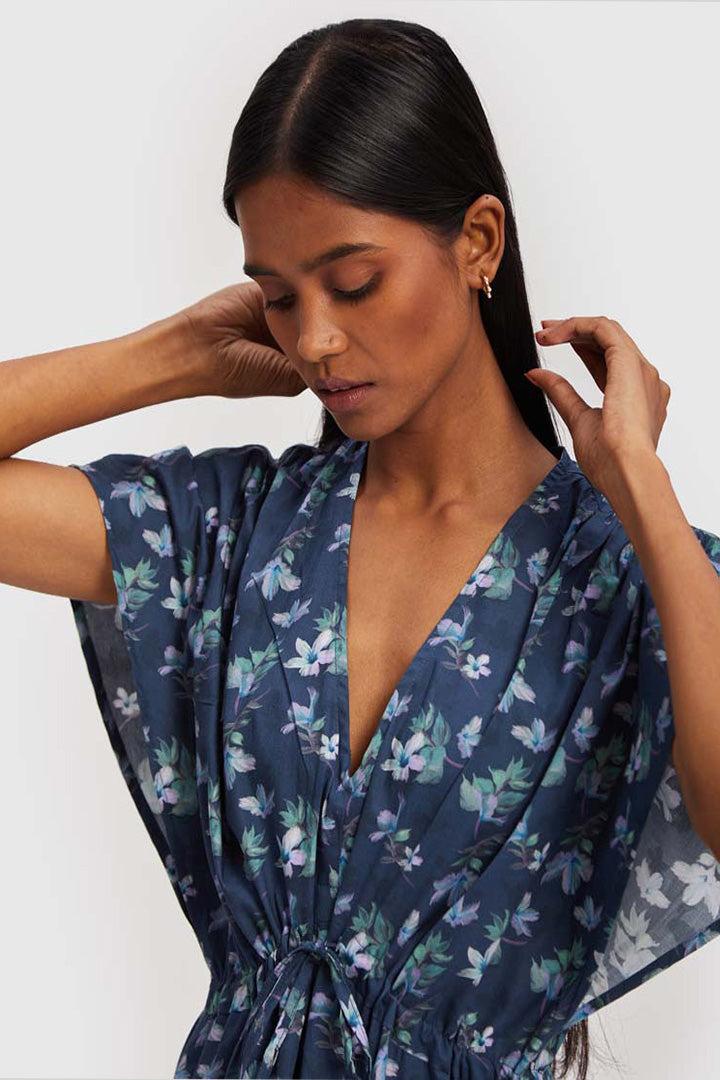 Midnight Oversized Gathered Dress-2