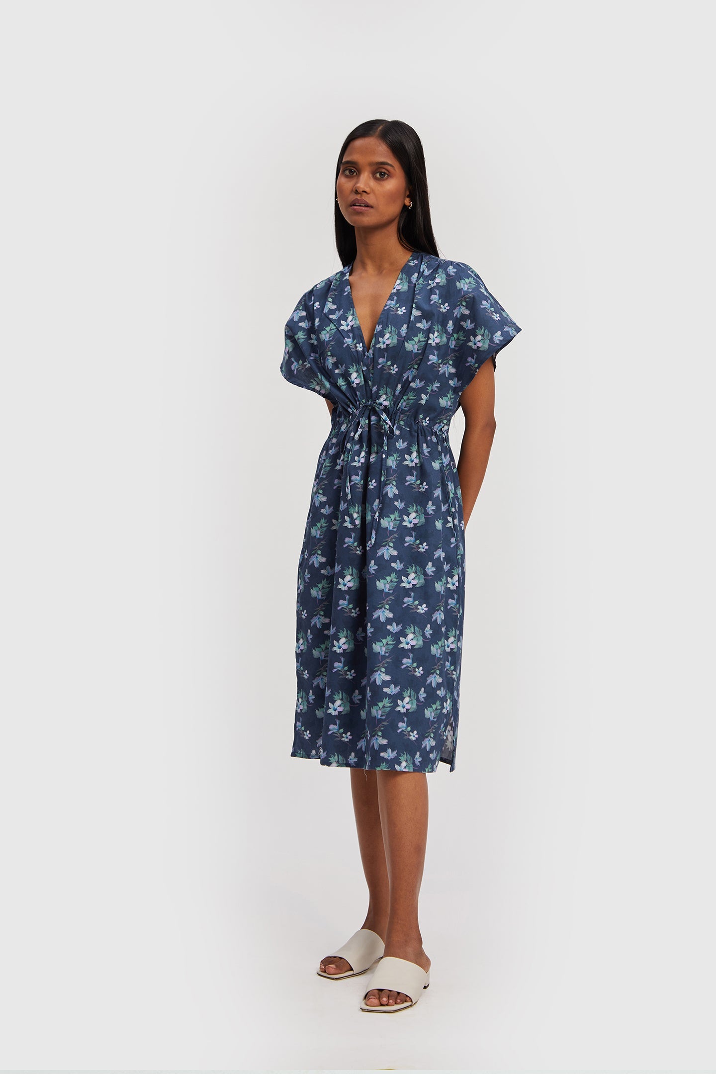 Midnight Oversized Gathered Dress-0