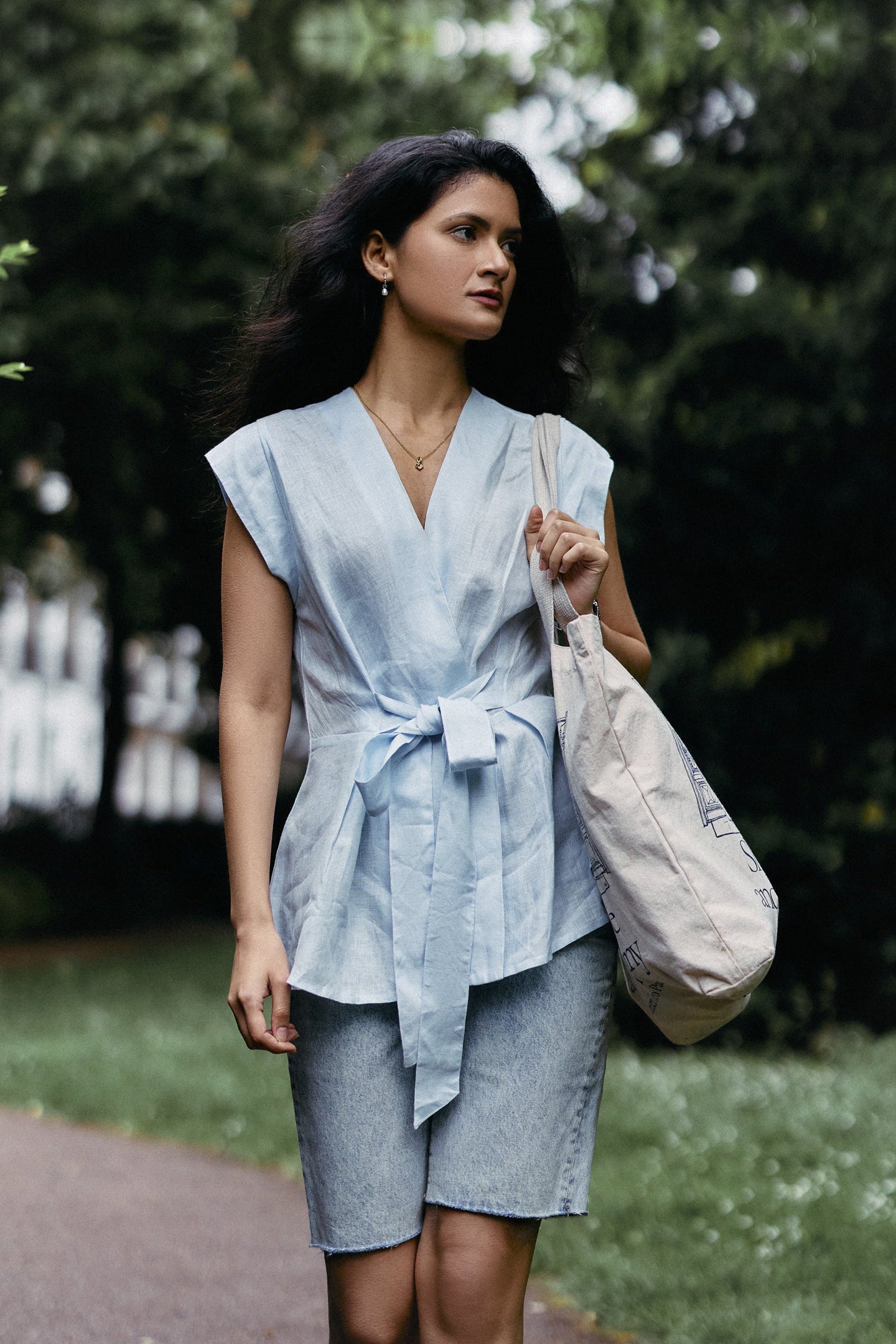 Power Moves Short Sleeve Top In Blue-0