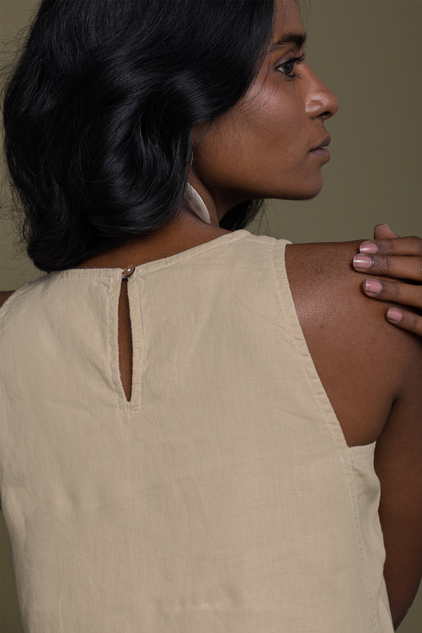 Reading Tea Leaves Dress in Neutral Beige-1
